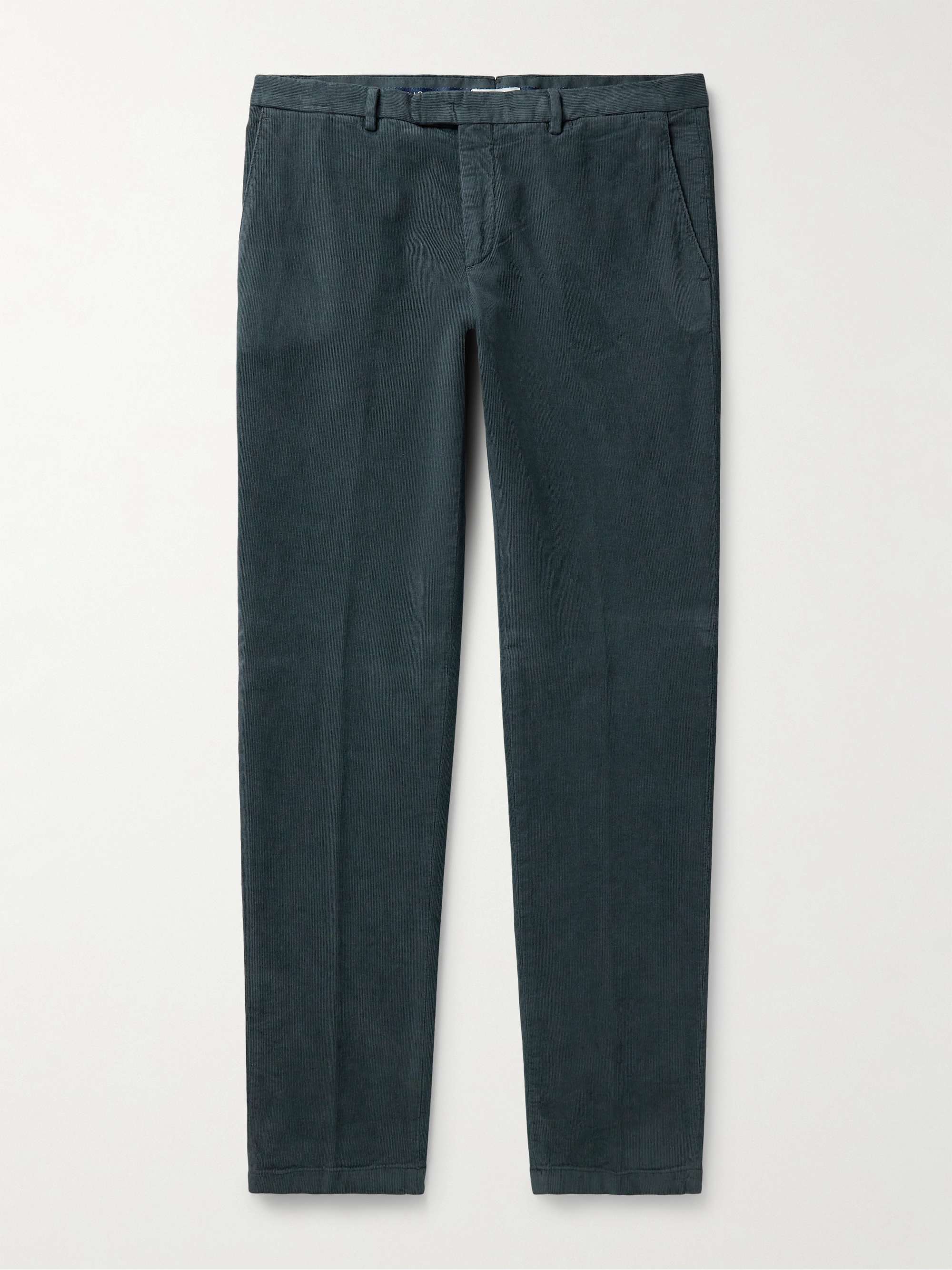 BOGLIOLI Slim-Fit Tapered Cotton-Blend Corduroy Trousers for Men | MR ...