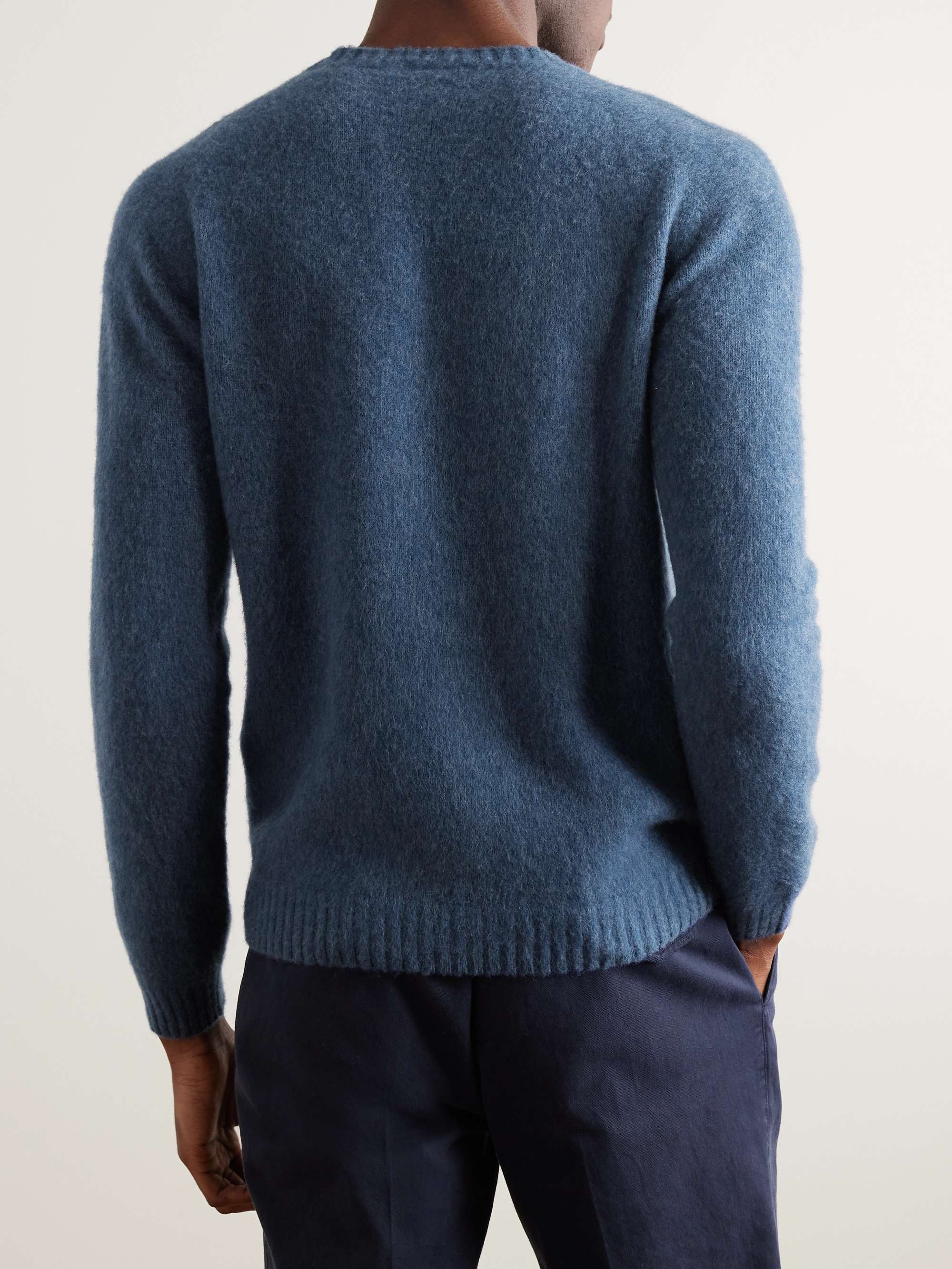 BOGLIOLI Slim-Fit Brushed Wool and Cashmere-Blend Sweater | MR PORTER