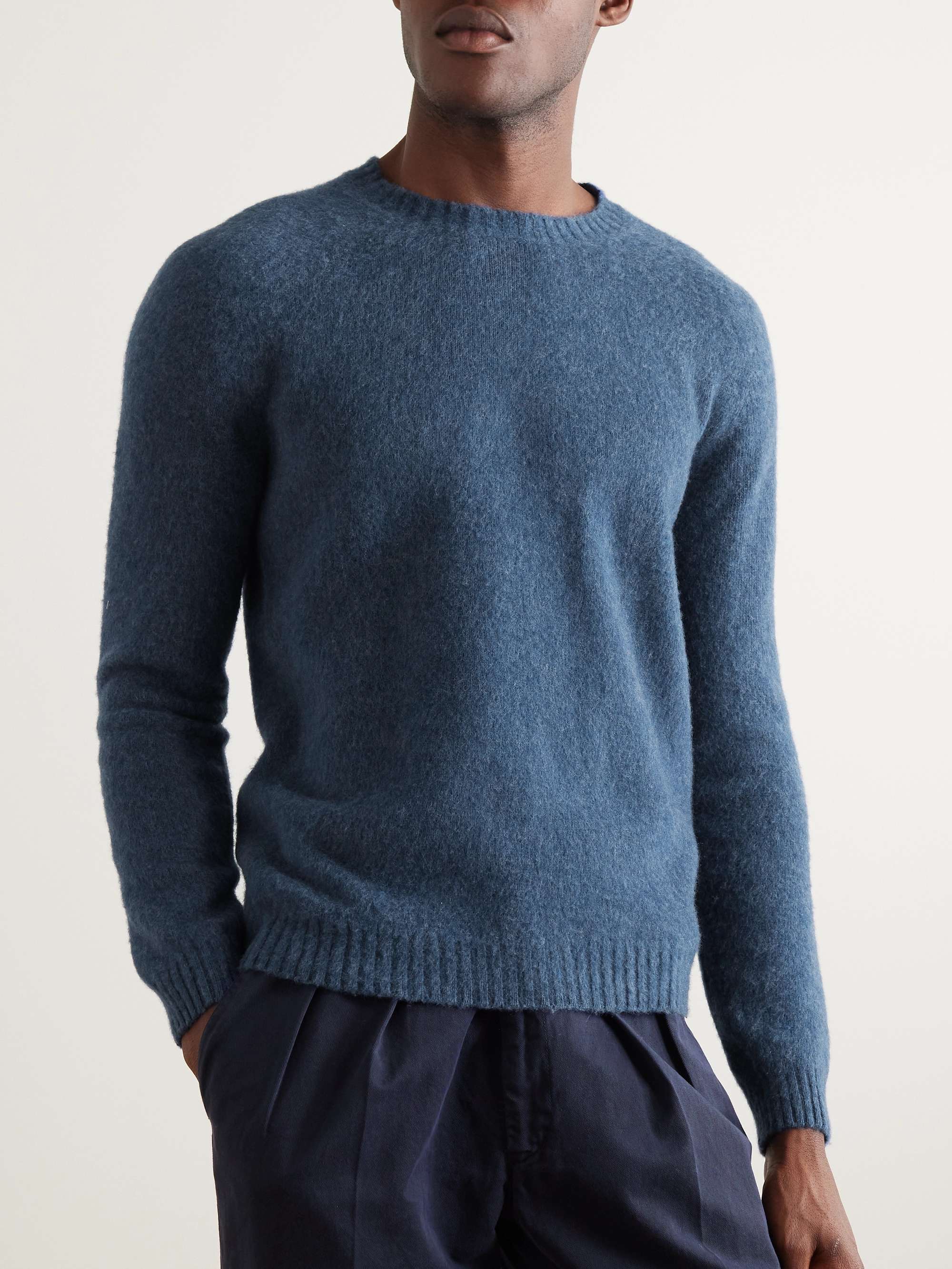 BOGLIOLI Slim-Fit Brushed Wool and Cashmere-Blend Sweater for Men | MR ...