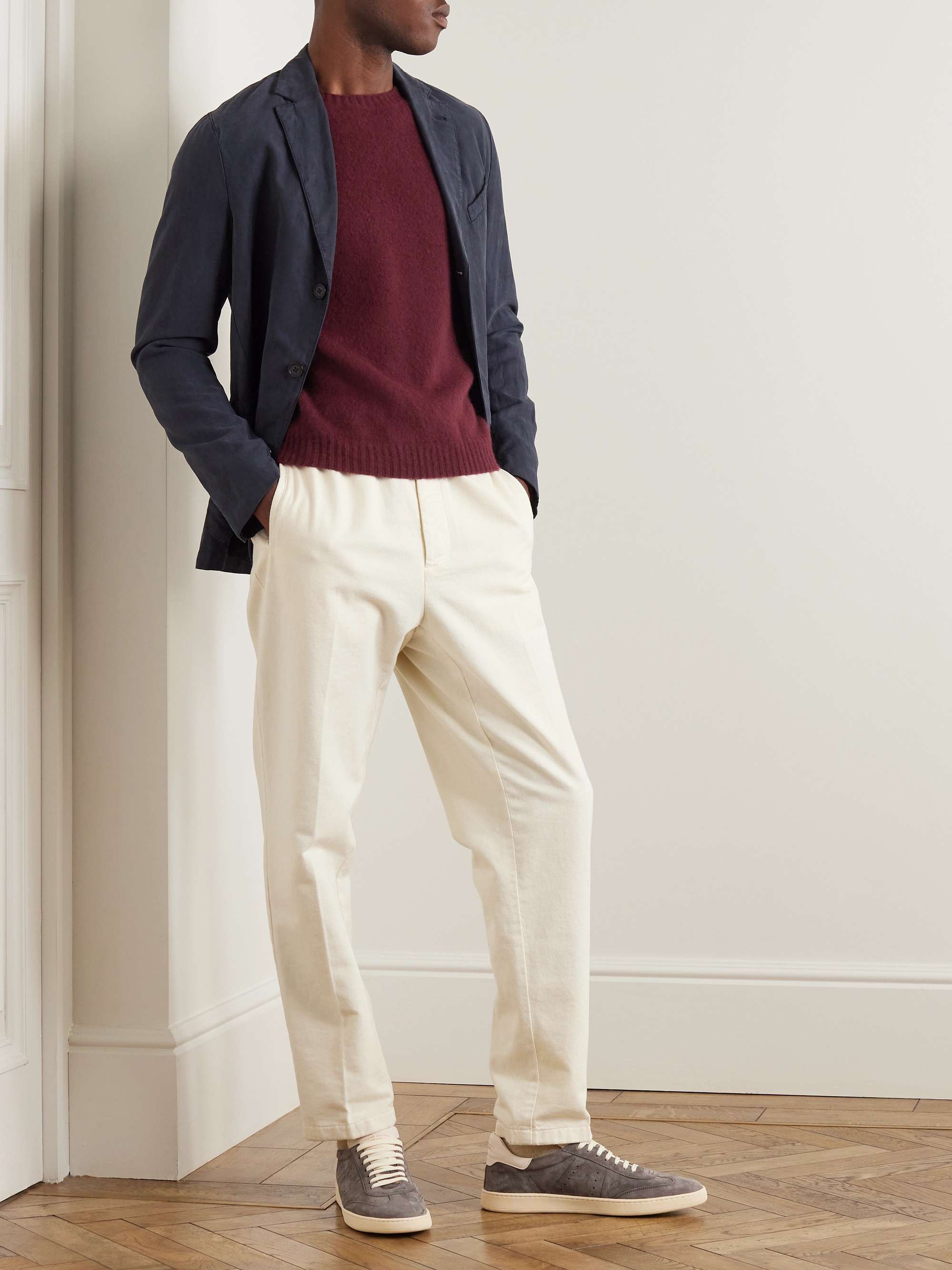 BOGLIOLI Slim-Fit Brushed Wool and Cashmere-Blend Sweater for Men | MR ...