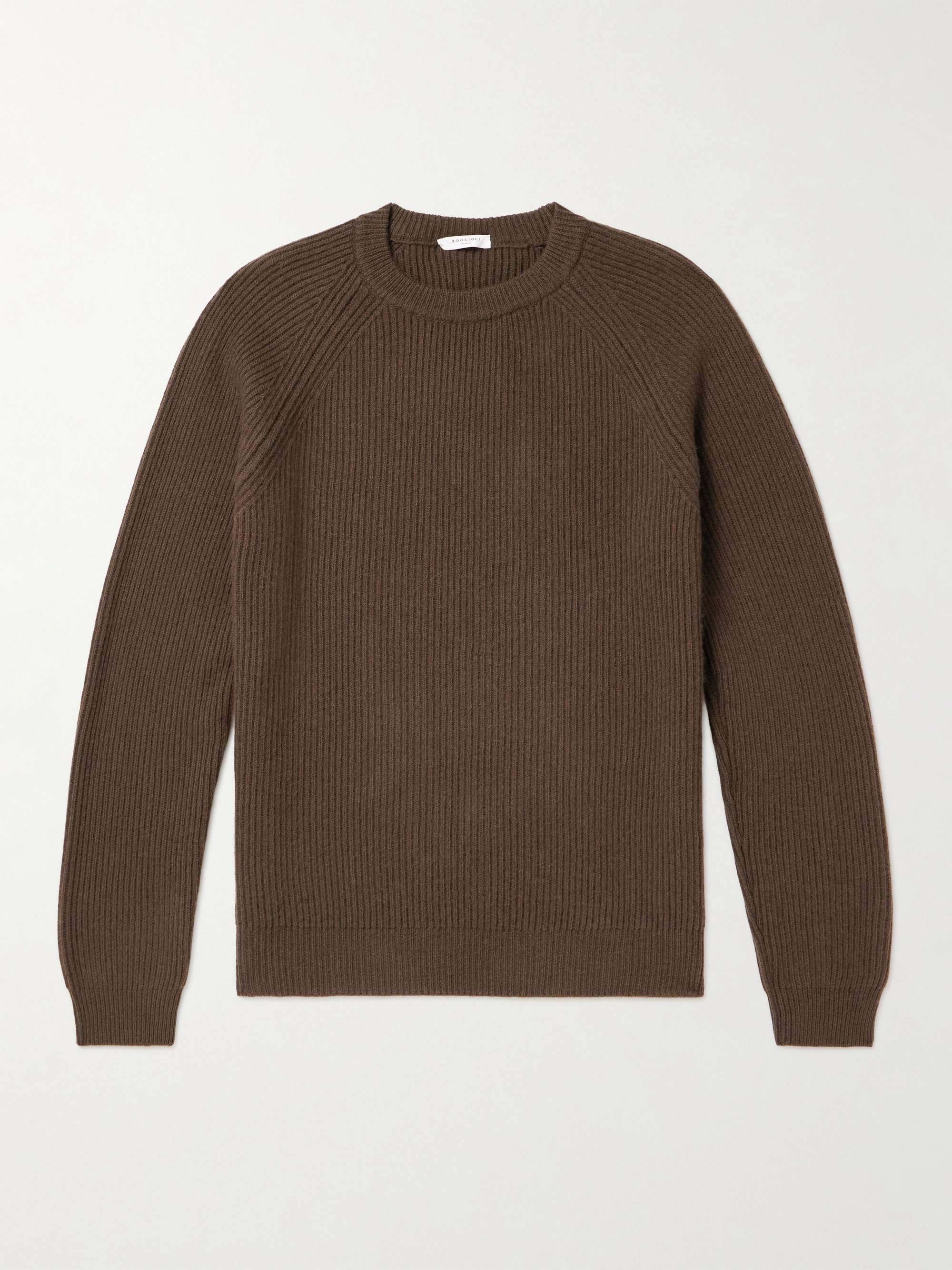 Ribbed wool and cashmere sweater