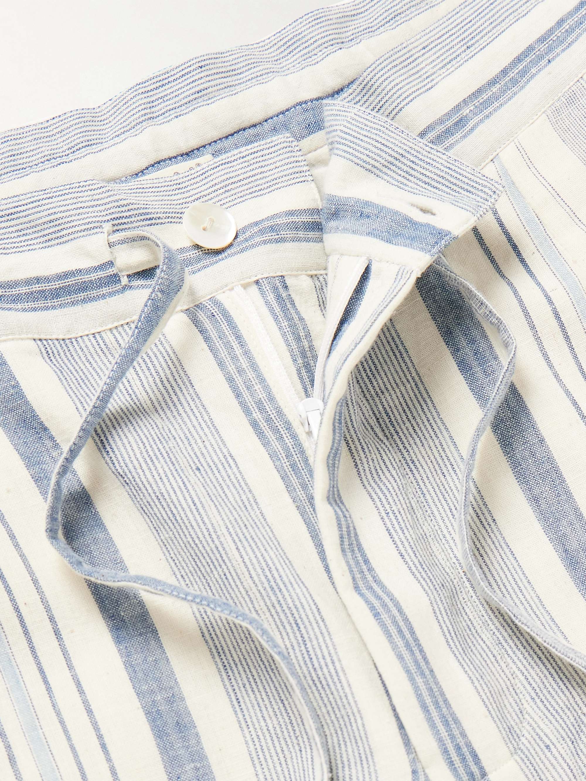 11.11/ELEVEN ELEVEN Shorts in cotone biologico a righe