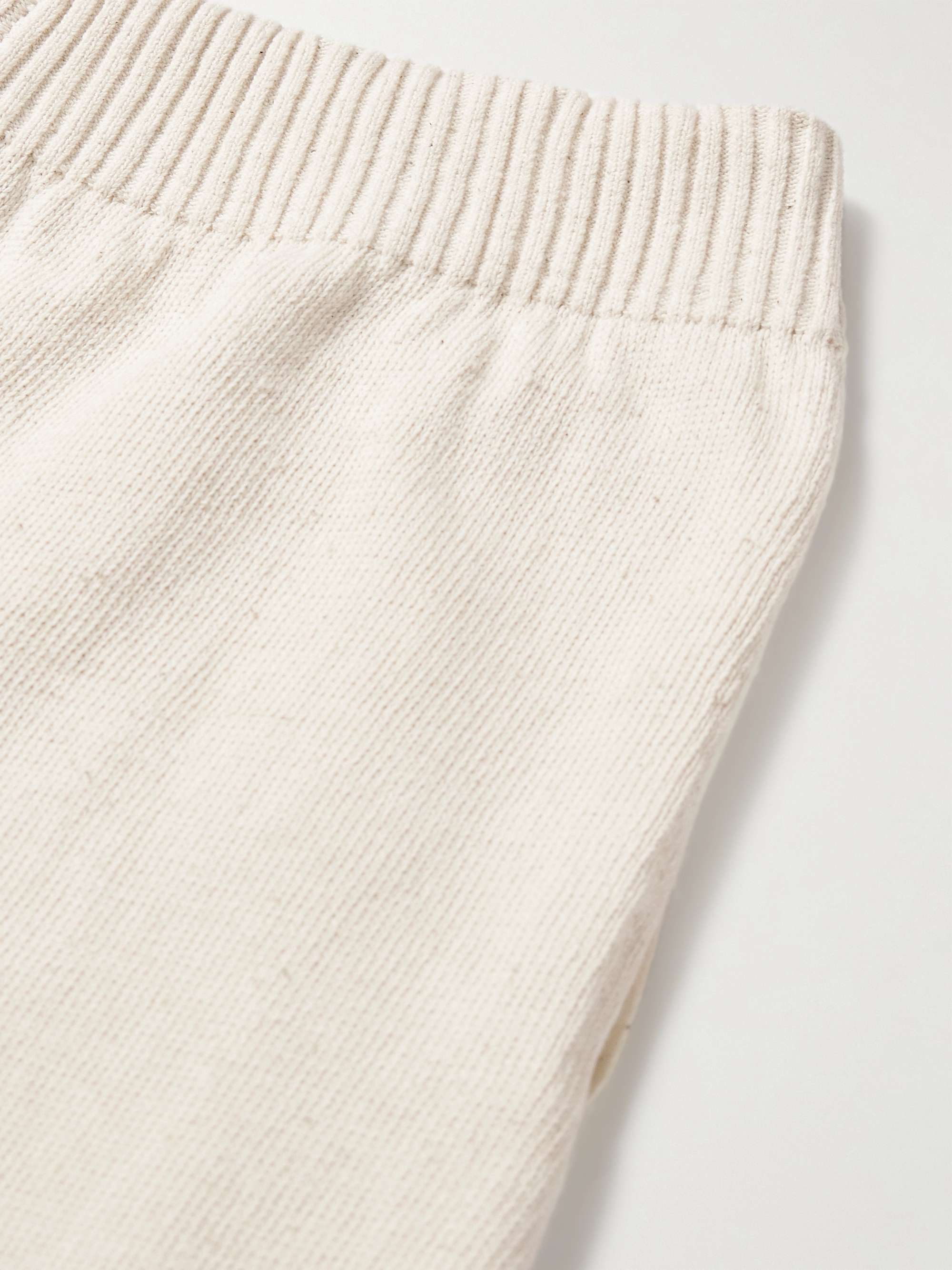 11.11/ELEVEN ELEVEN Shorts a gamba larga in jersey di cotone con coulisse