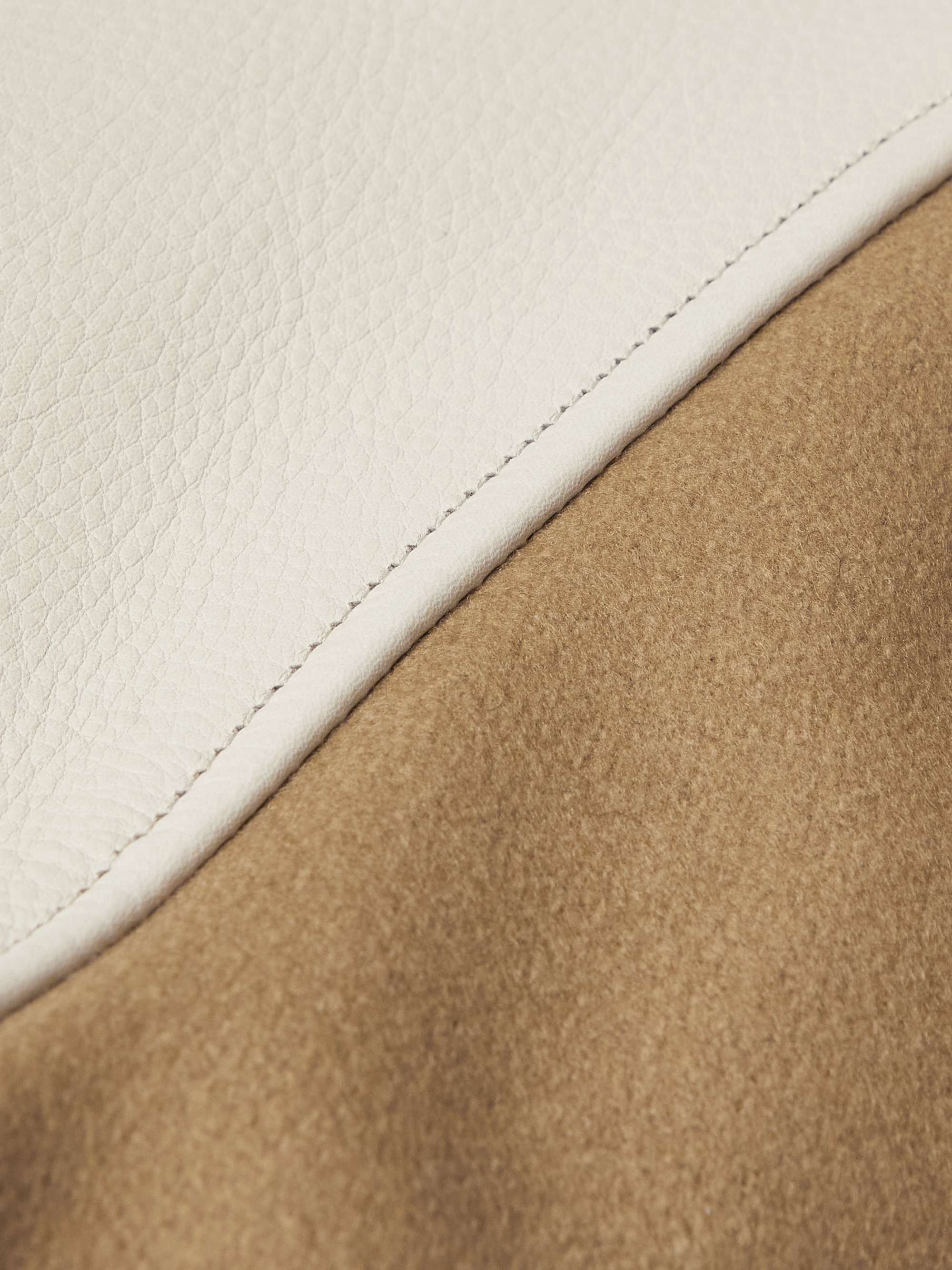 GOLDEN BEAR The Ralston Wool-Blend and Leather Bomber Jacket