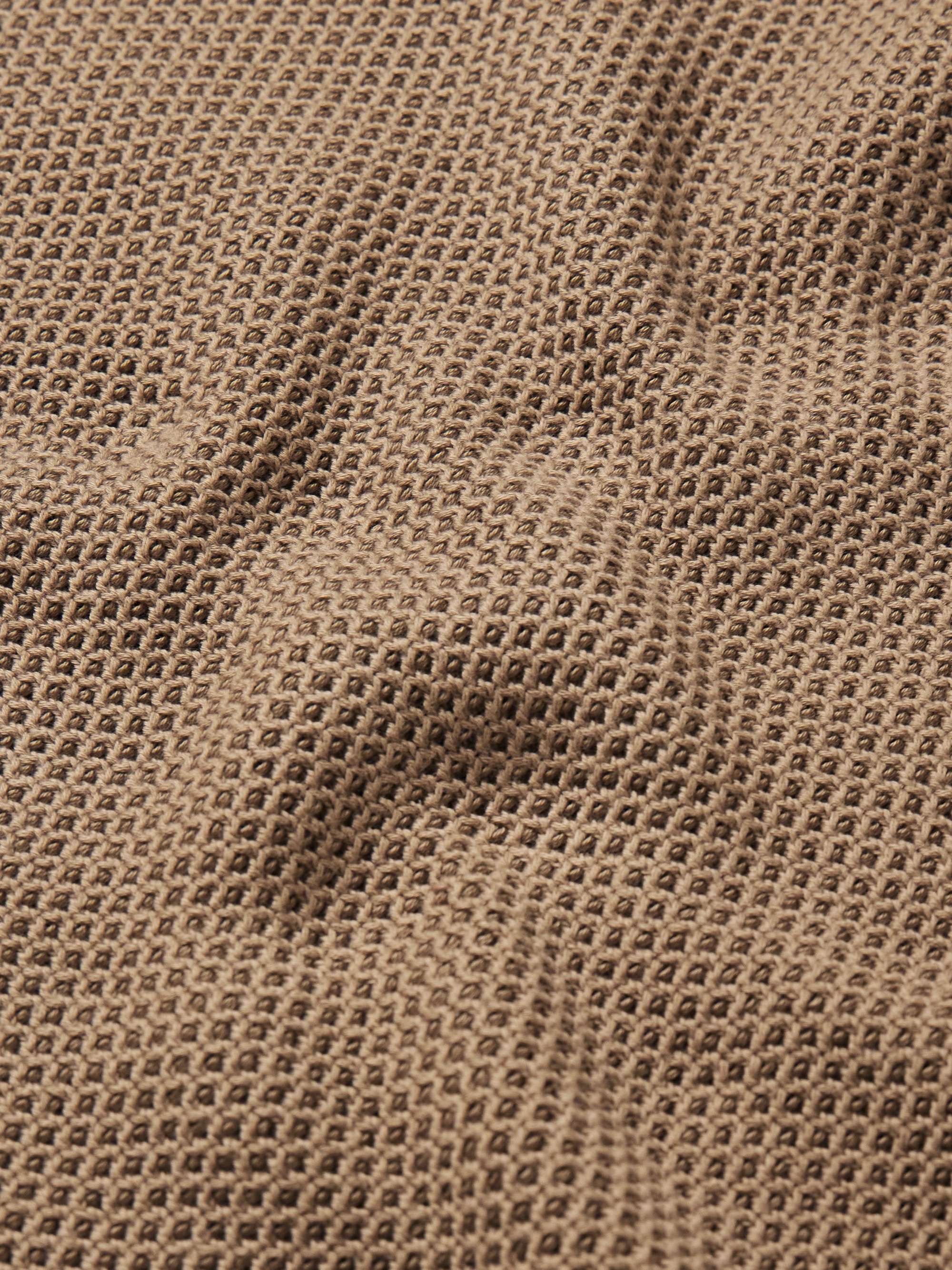 SUNSPEL Honeycomb-Knit Cotton Polo Shirt