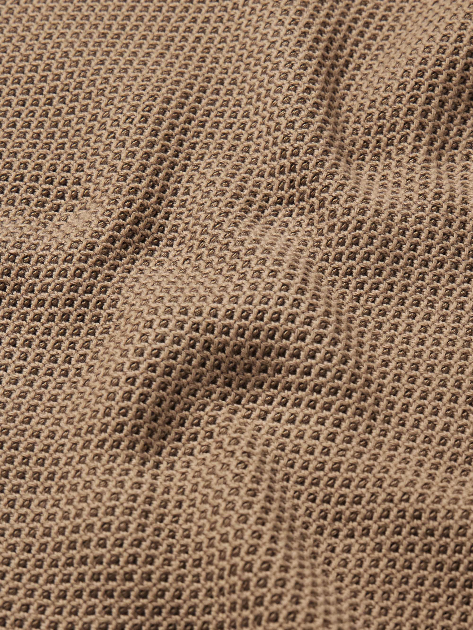 SUNSPEL Honeycomb-Knit Cotton Polo Shirt