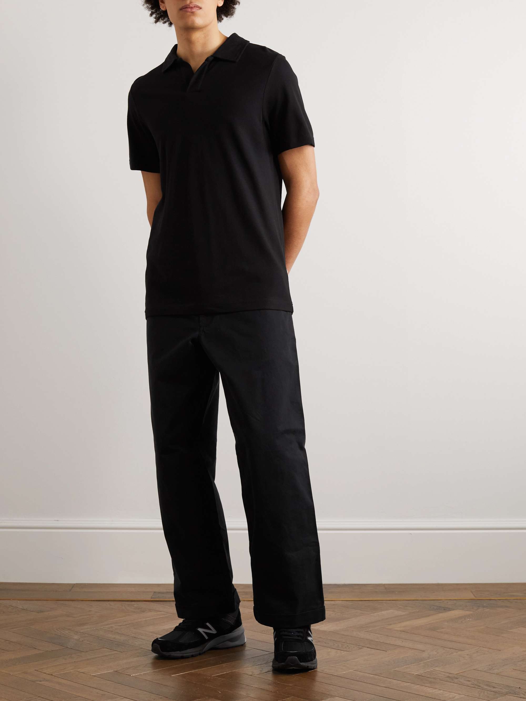 NN07 Ross Cotton and Modal-Blend Polo Shirt