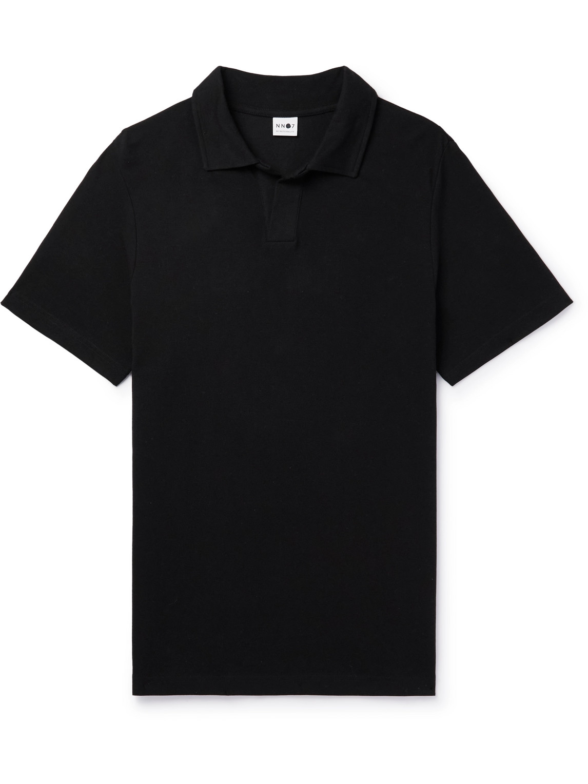 Nn07 Ross Short Sleeve Polo Shirt In Black