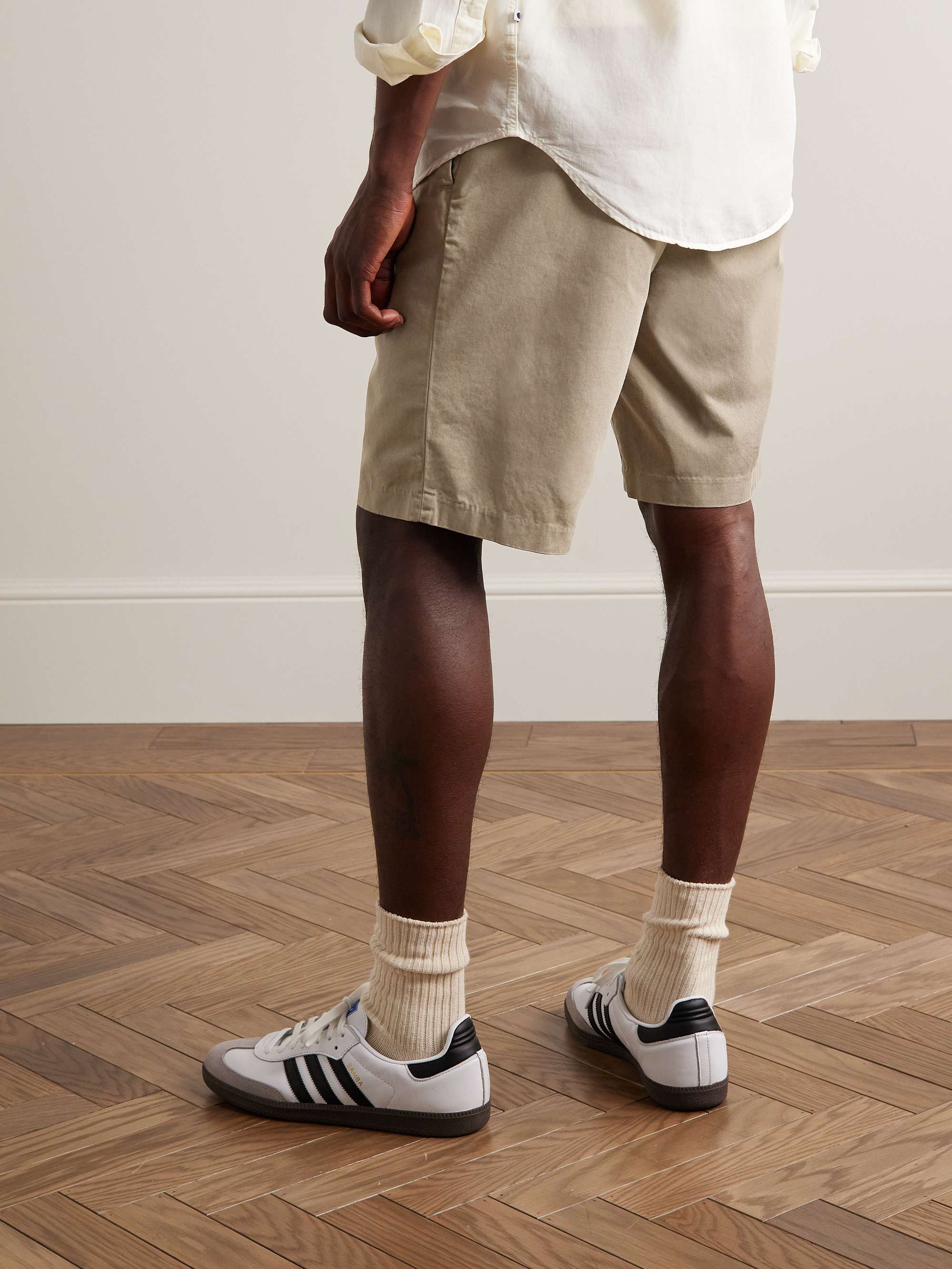NN07 Theodor 1365 Straight-Leg Lyocell and Cotton-Blend Twill Shorts
