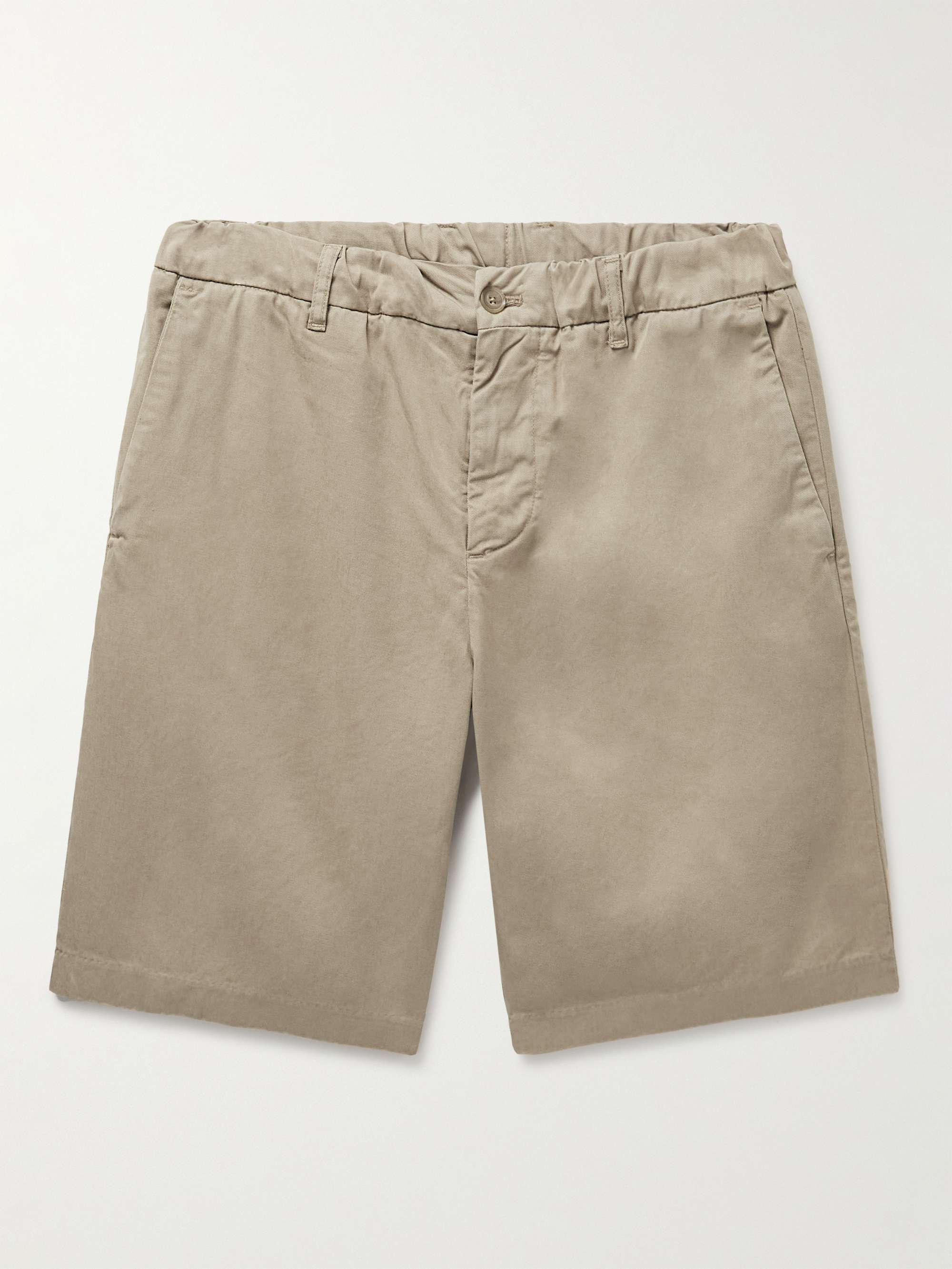 NN07 Theodor 1365 Straight-Leg Lyocell and Cotton-Blend Twill Shorts for  Men | MR PORTER