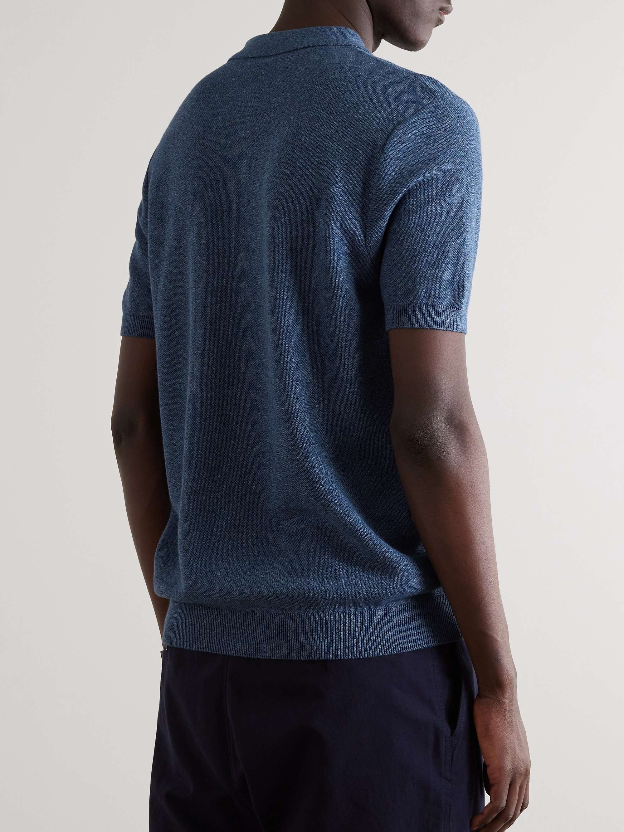 SUNSPEL Slim-Fit Cotton-Piqué Polo Shirt