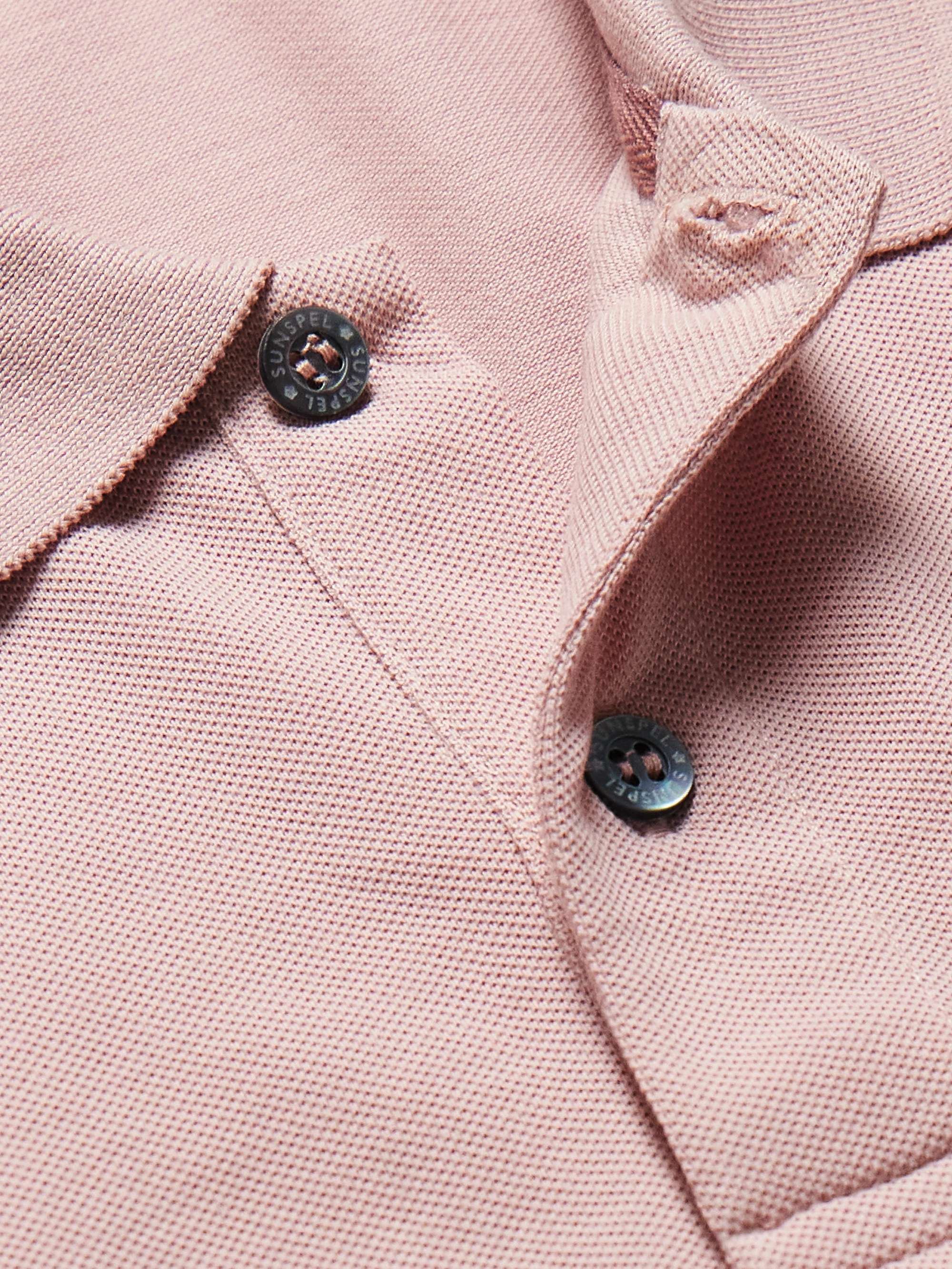 SUNSPEL Cotton-Piqué Polo Shirt