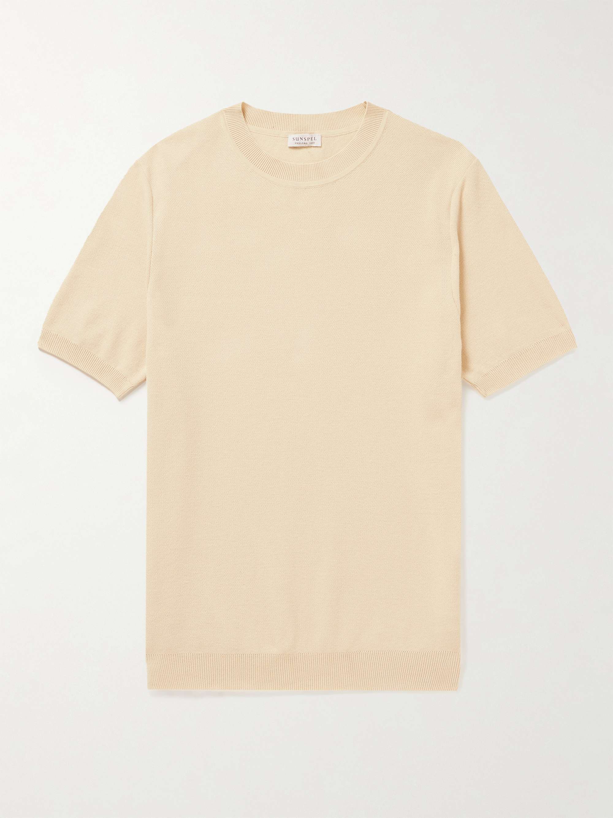 SUNSPEL Knitted Cotton T-Shirt