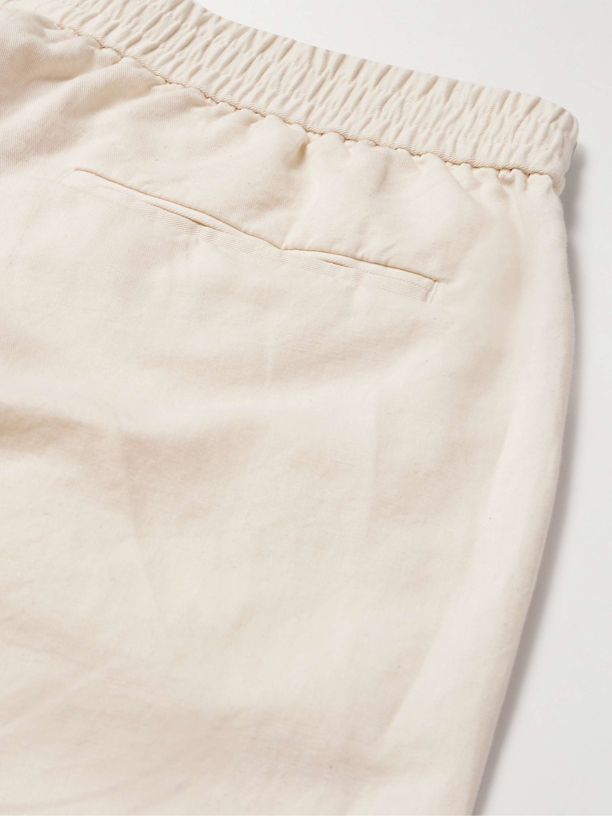 SUNSPEL Straight-Leg Cotton and Linen-Blend Twill Shorts