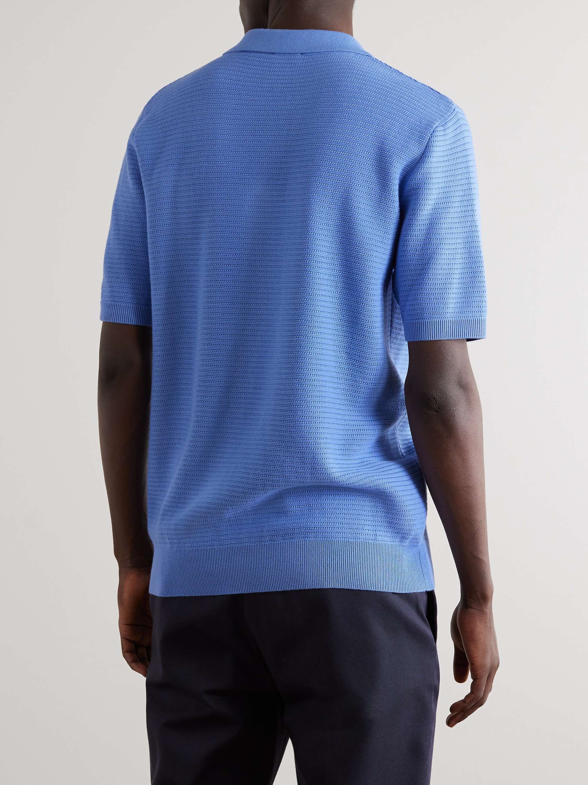 SUNSPEL Knitted Cotton Polo Shirt for Men | MR PORTER