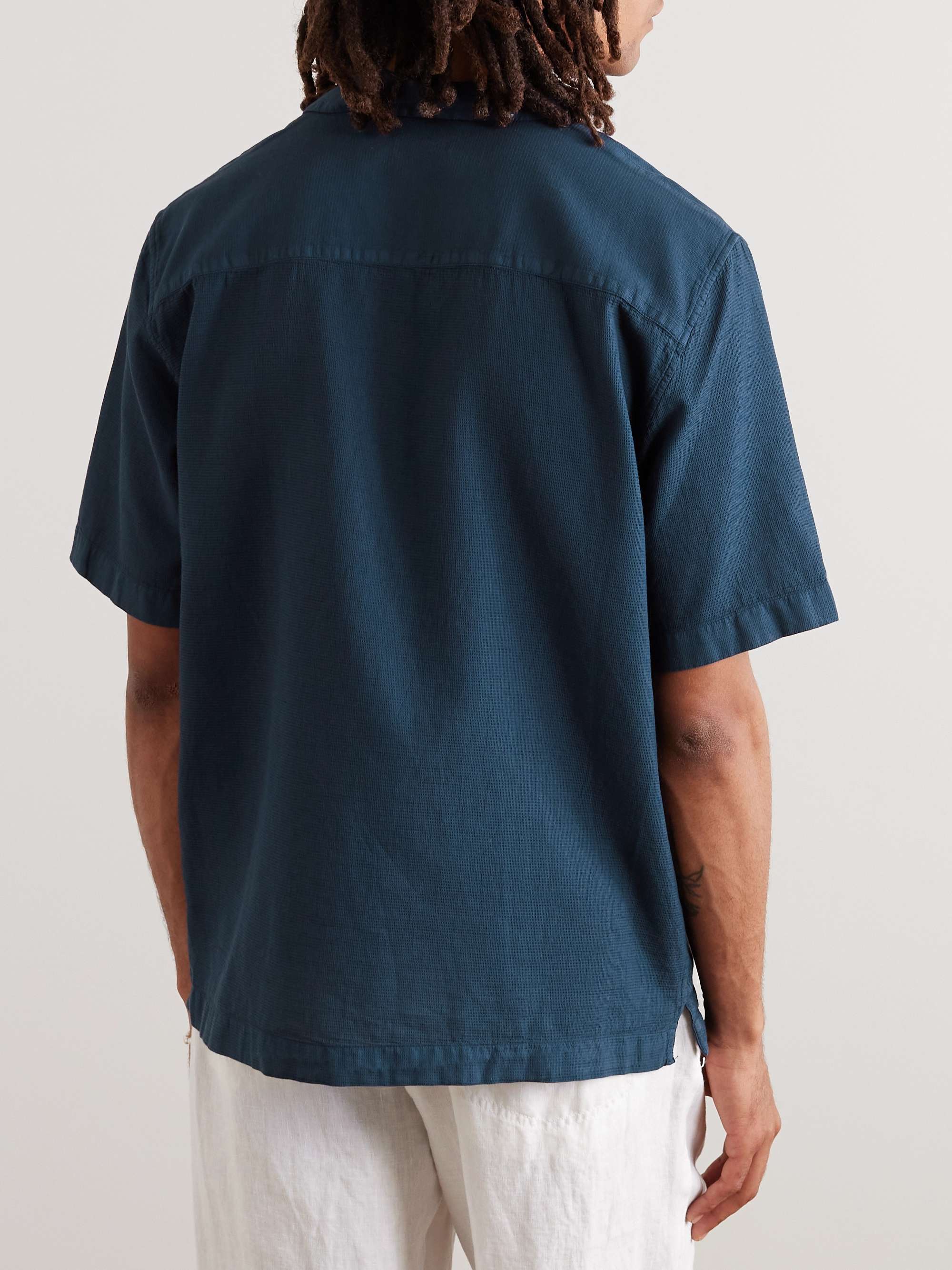 SUNSPEL CampCollar WaffleKnit Cotton Shirt for Men MR PORTER