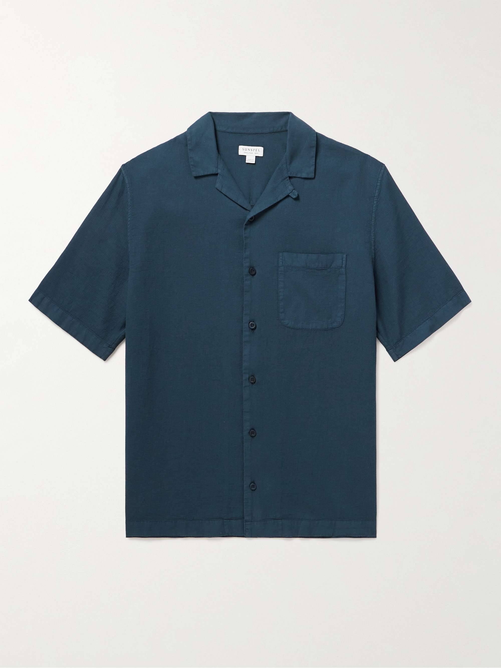 SUNSPEL CampCollar WaffleKnit Cotton Shirt for Men MR PORTER