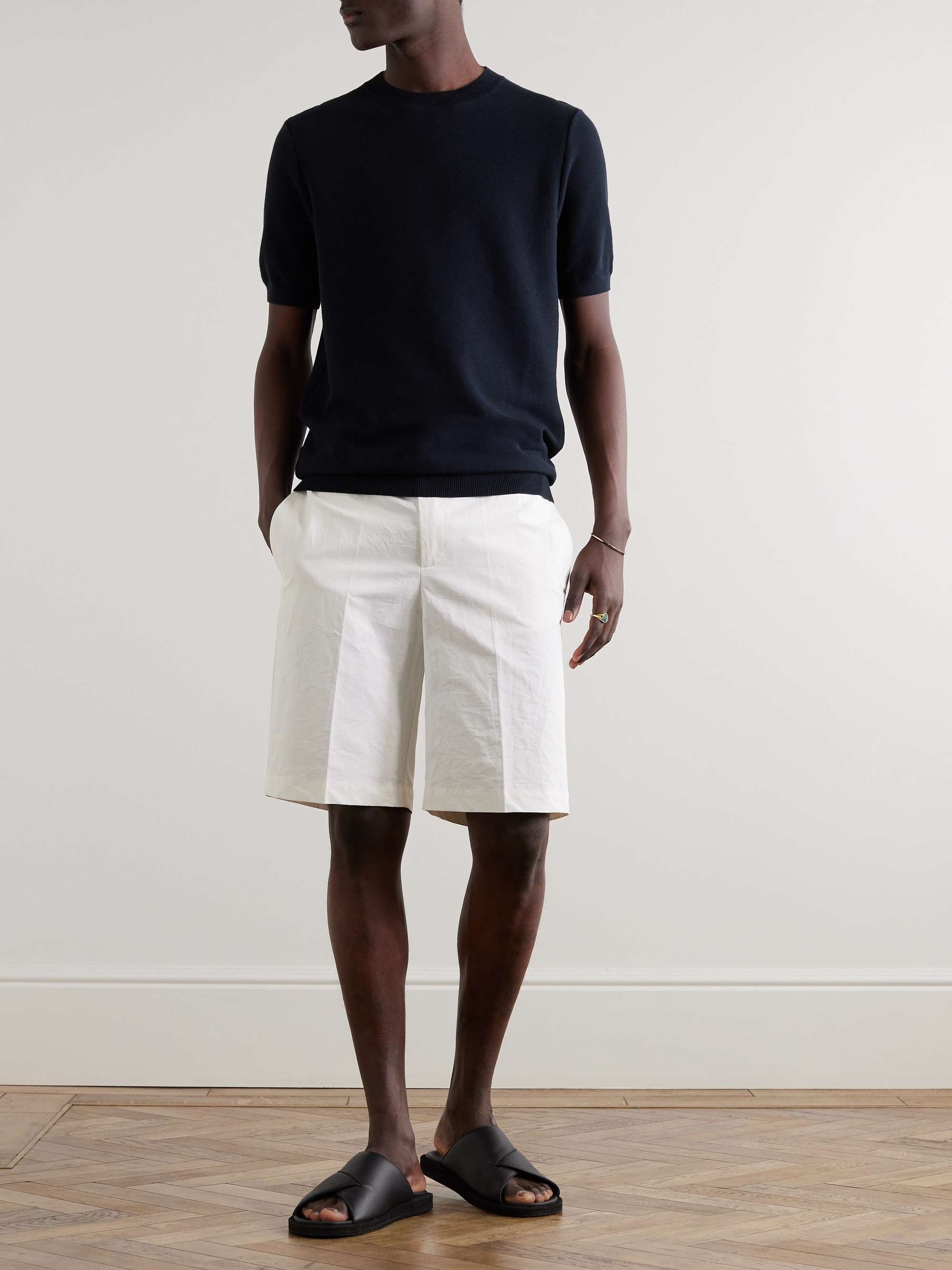SUNSPEL Knitted Cotton T-Shirt