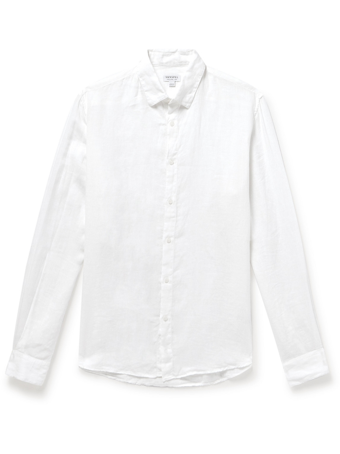 Sunspel Linen Shirt In White
