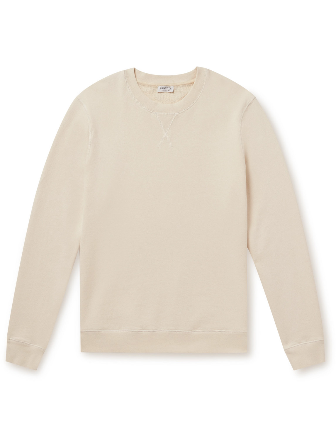 Sunspel Cotton-jersey Sweatshirt In Neutrals