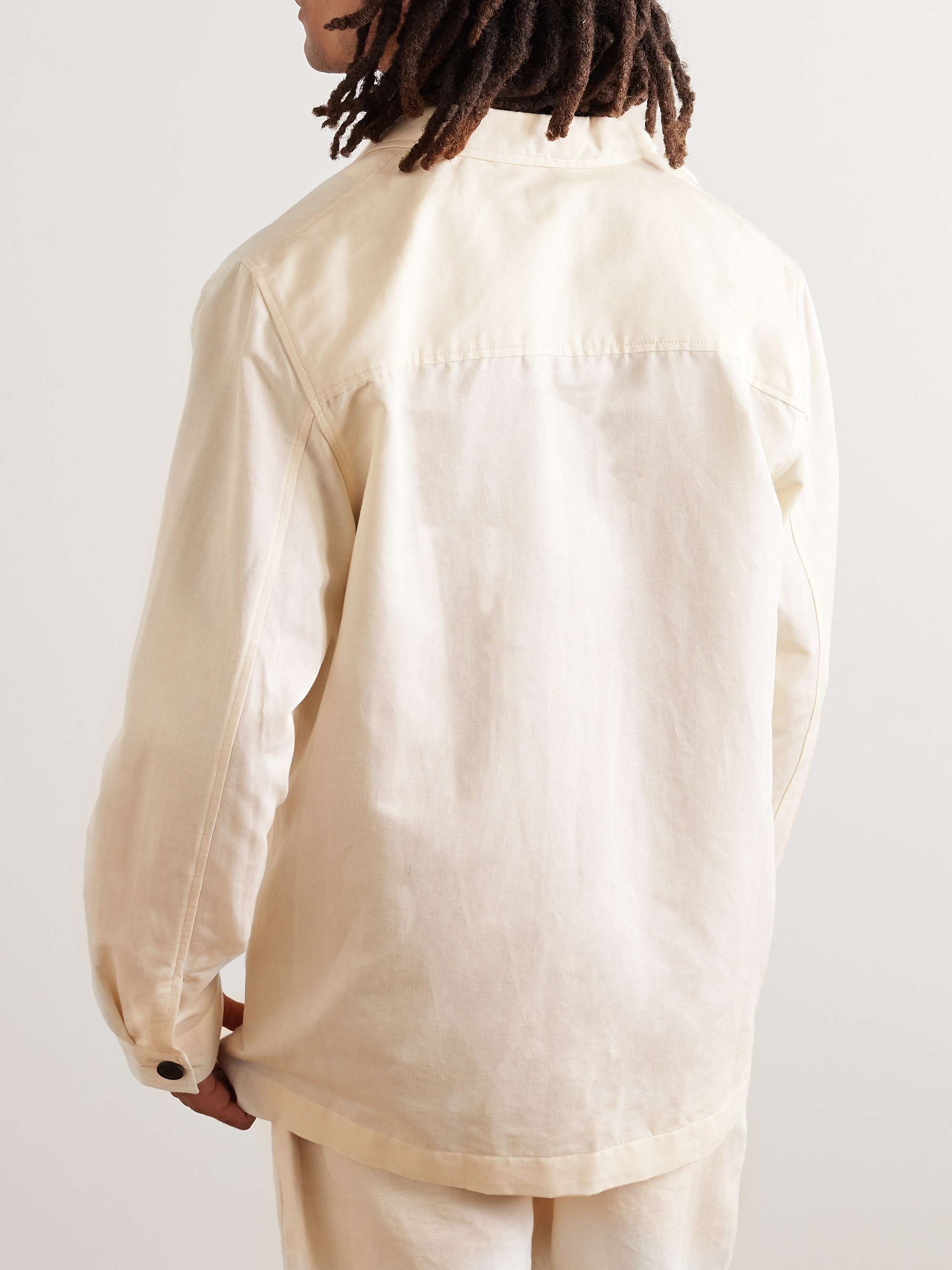SUNSPEL Cotton and Linen-Blend Jacket