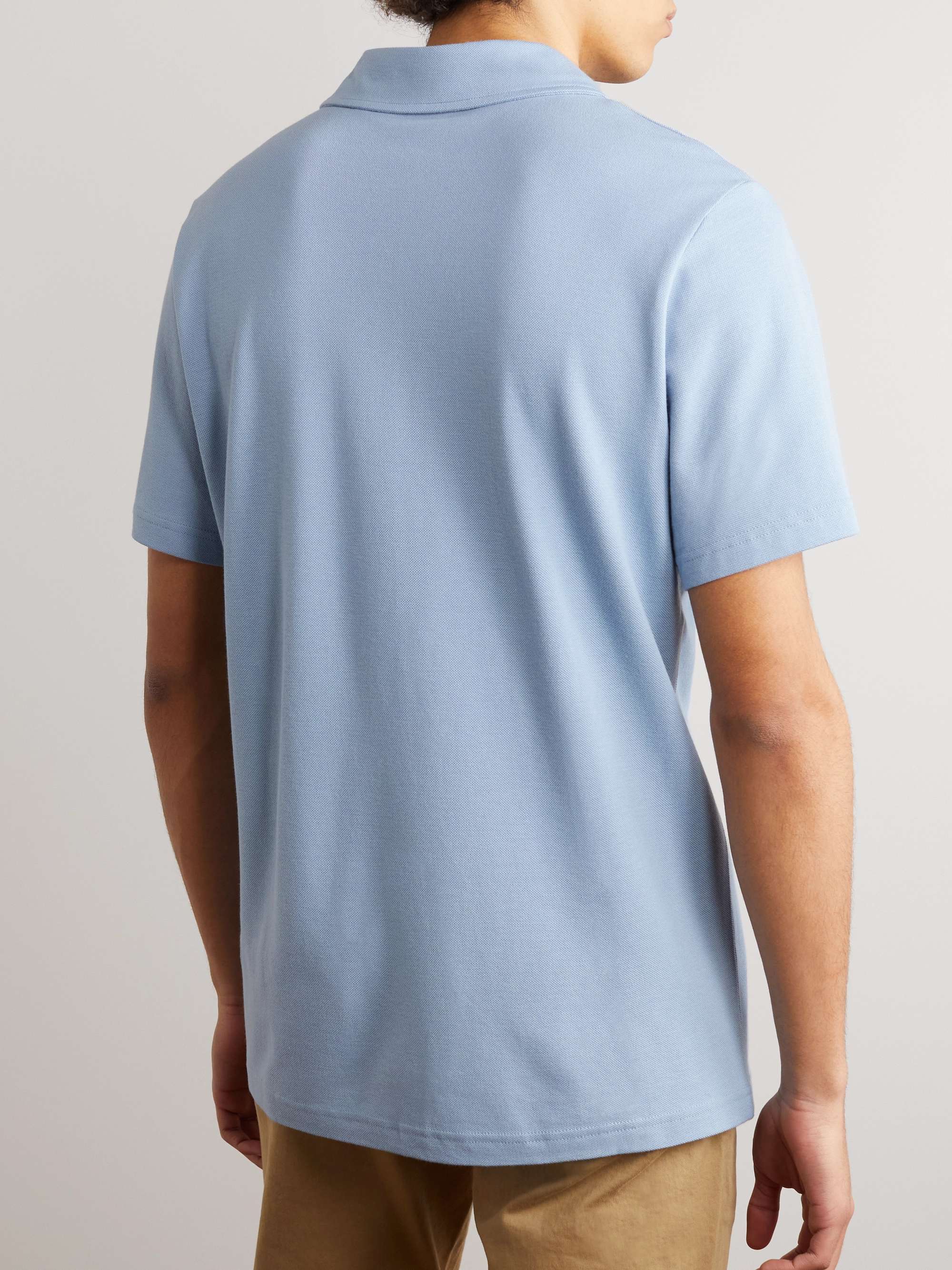 NN07 Ross Cotton and Modal-Blend Polo Shirt