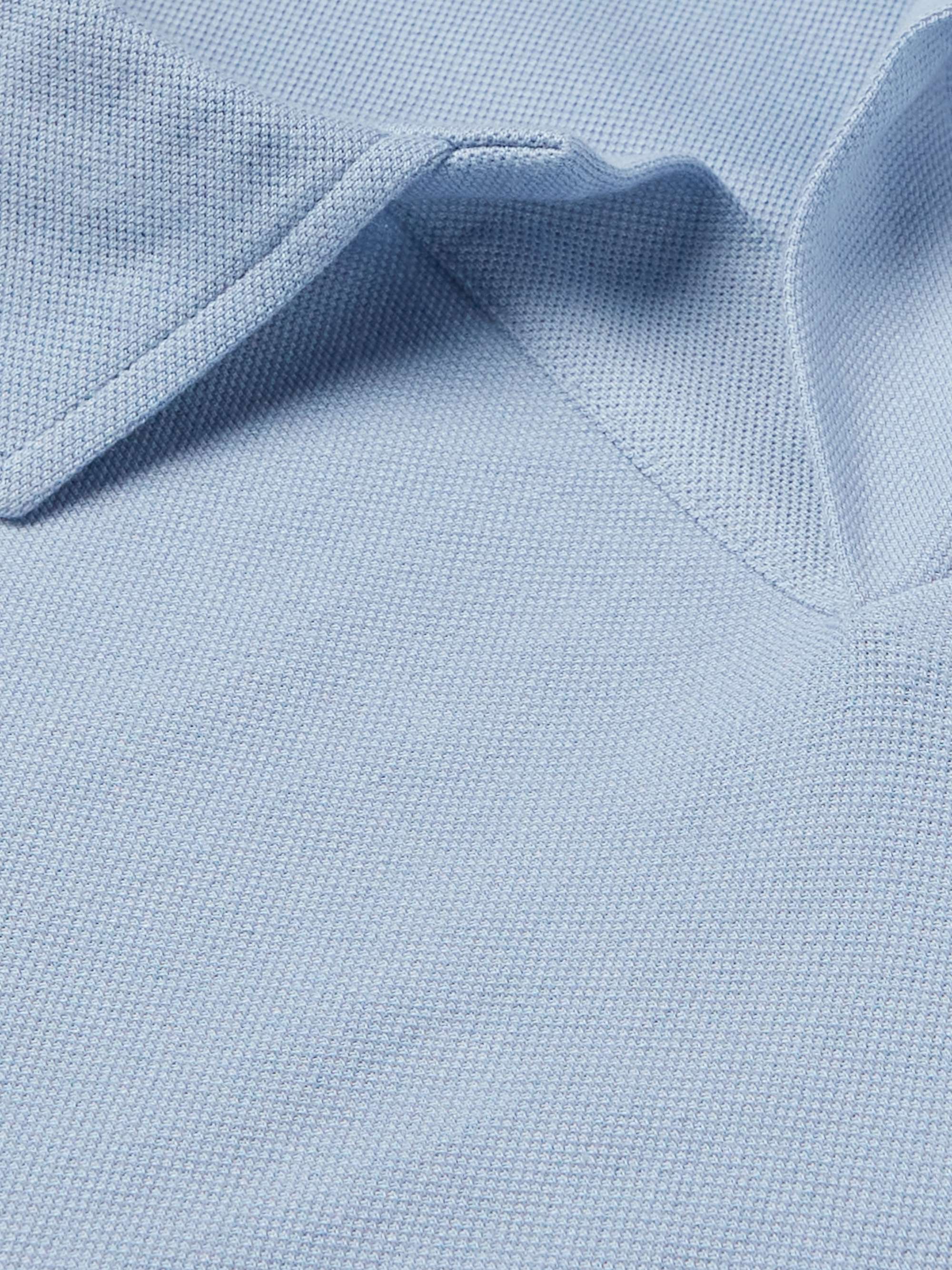 NN07 Ross Cotton and Modal-Blend Polo Shirt for Men | MR PORTER