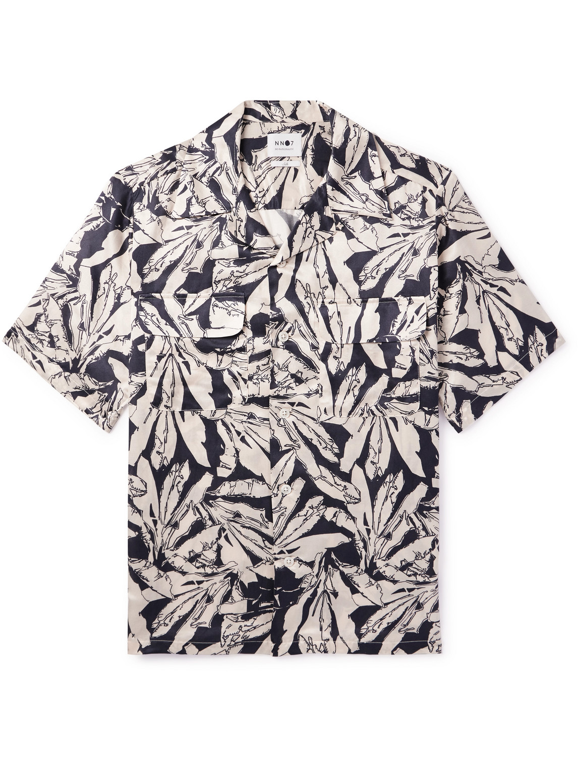 NN07 - Daniel Camp-Collar Floral-Print Cotton and Silk-Blend Shirt - Men - Multi - M