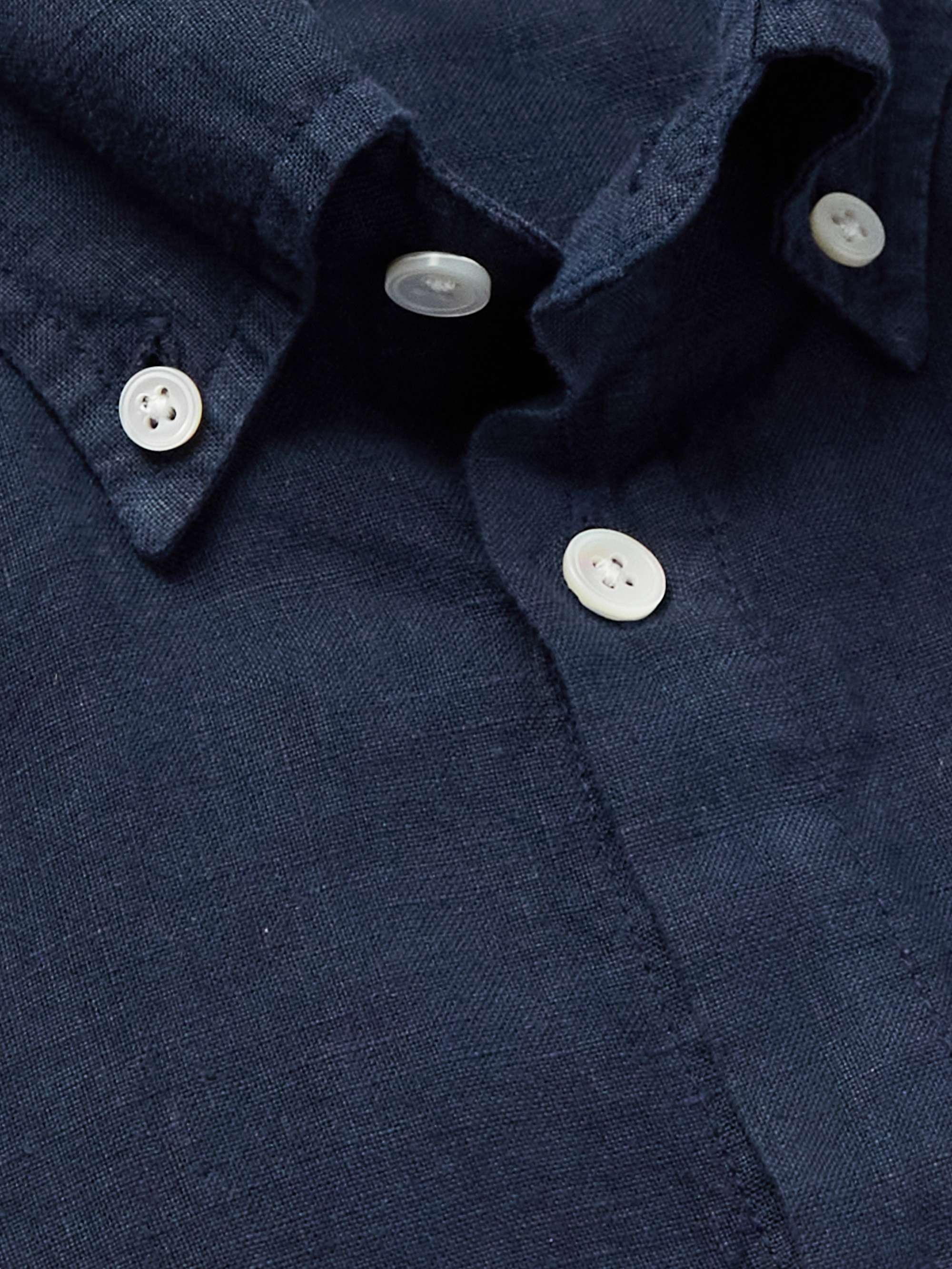 NN07 Arne Button-Down Collar Linen Shirt for Men | MR PORTER