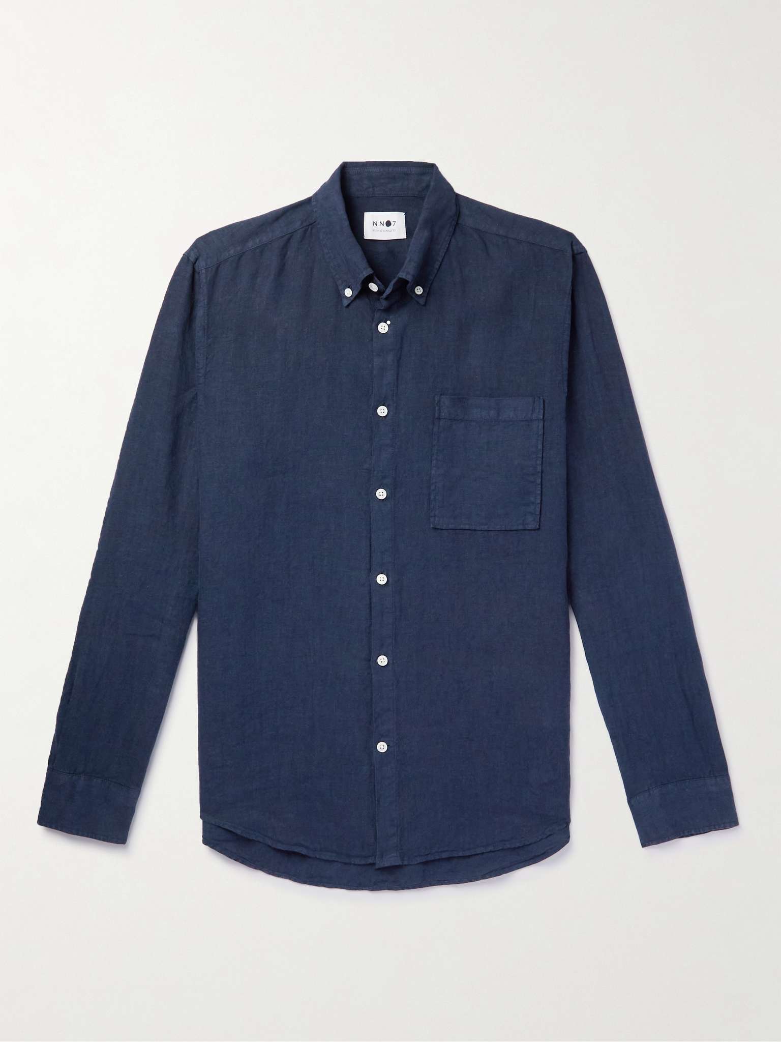 NN07 Arne ButtonDown Collar Linen Shirt for Men MR PORTER