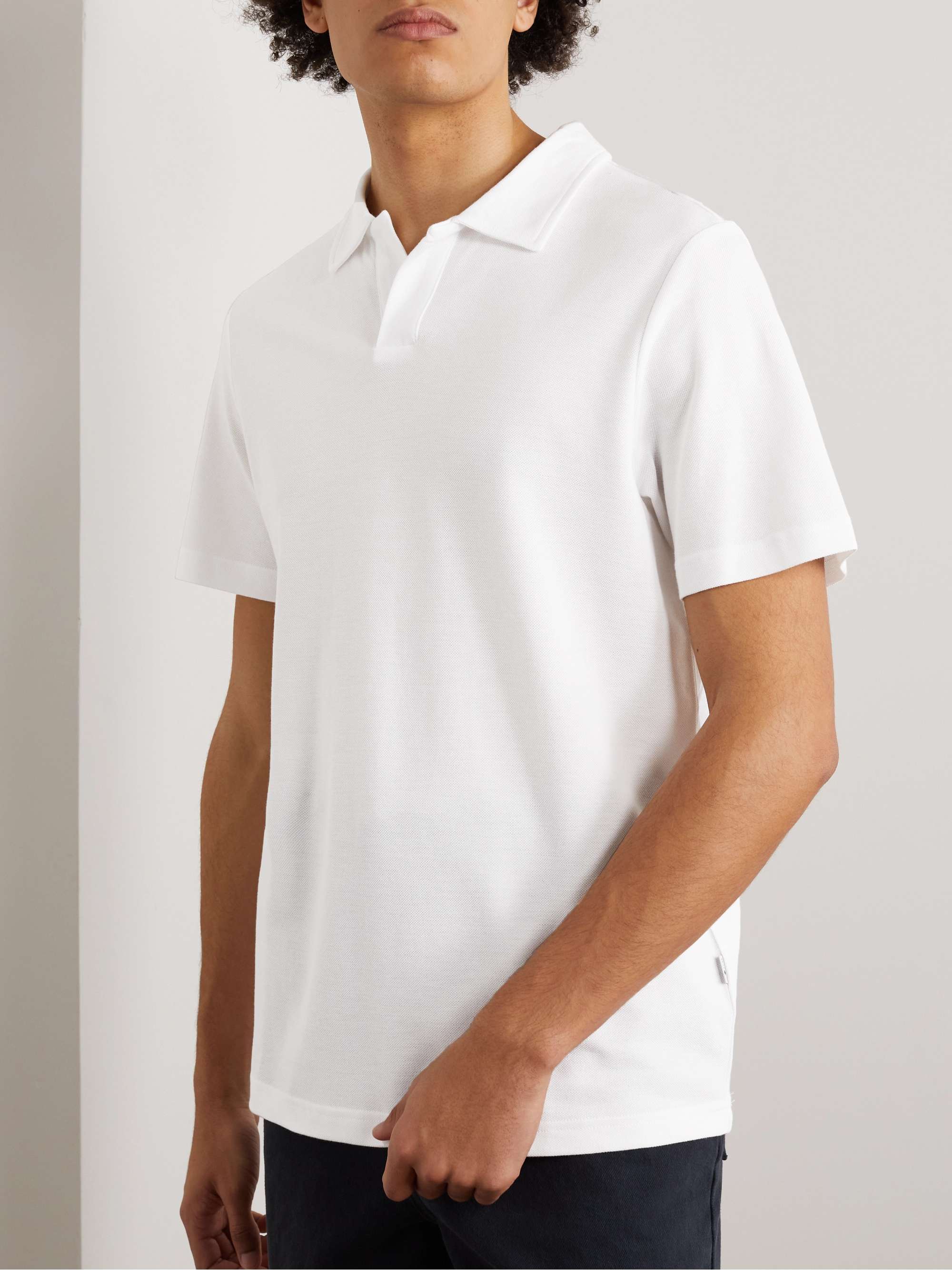 NN07 Ross Cotton and Modal-Blend Polo Shirt