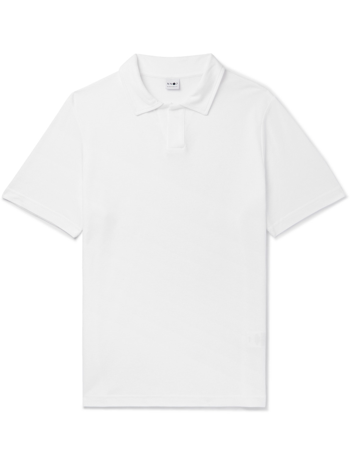 Nn07 Paul 3525 Organic Cotton Polo Shirt In White