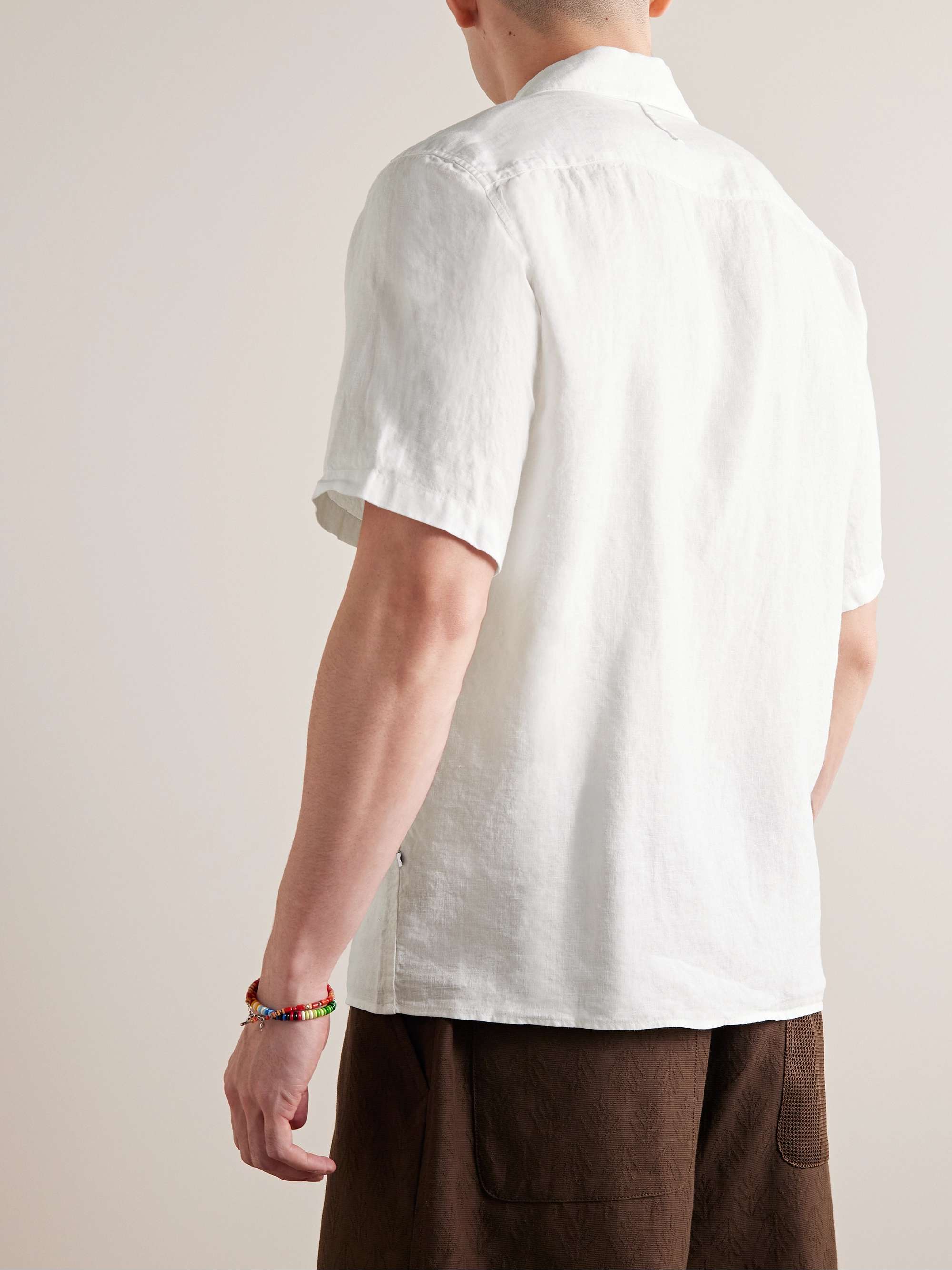 NN07 Julio 5029 Convertible-Collar Linen Shirt