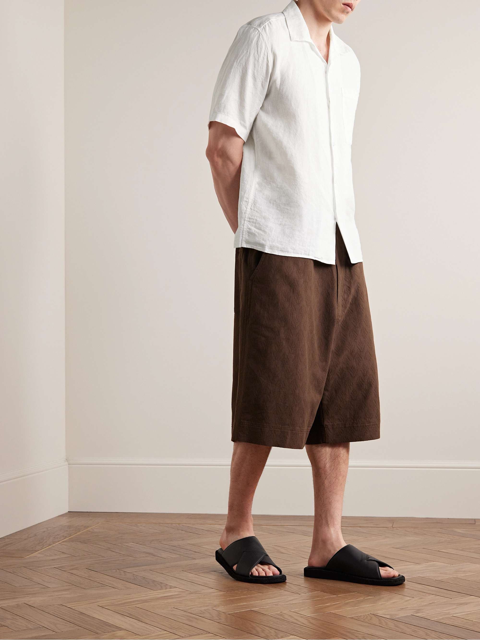 NN07 Julio 5029 Convertible-Collar Linen Shirt