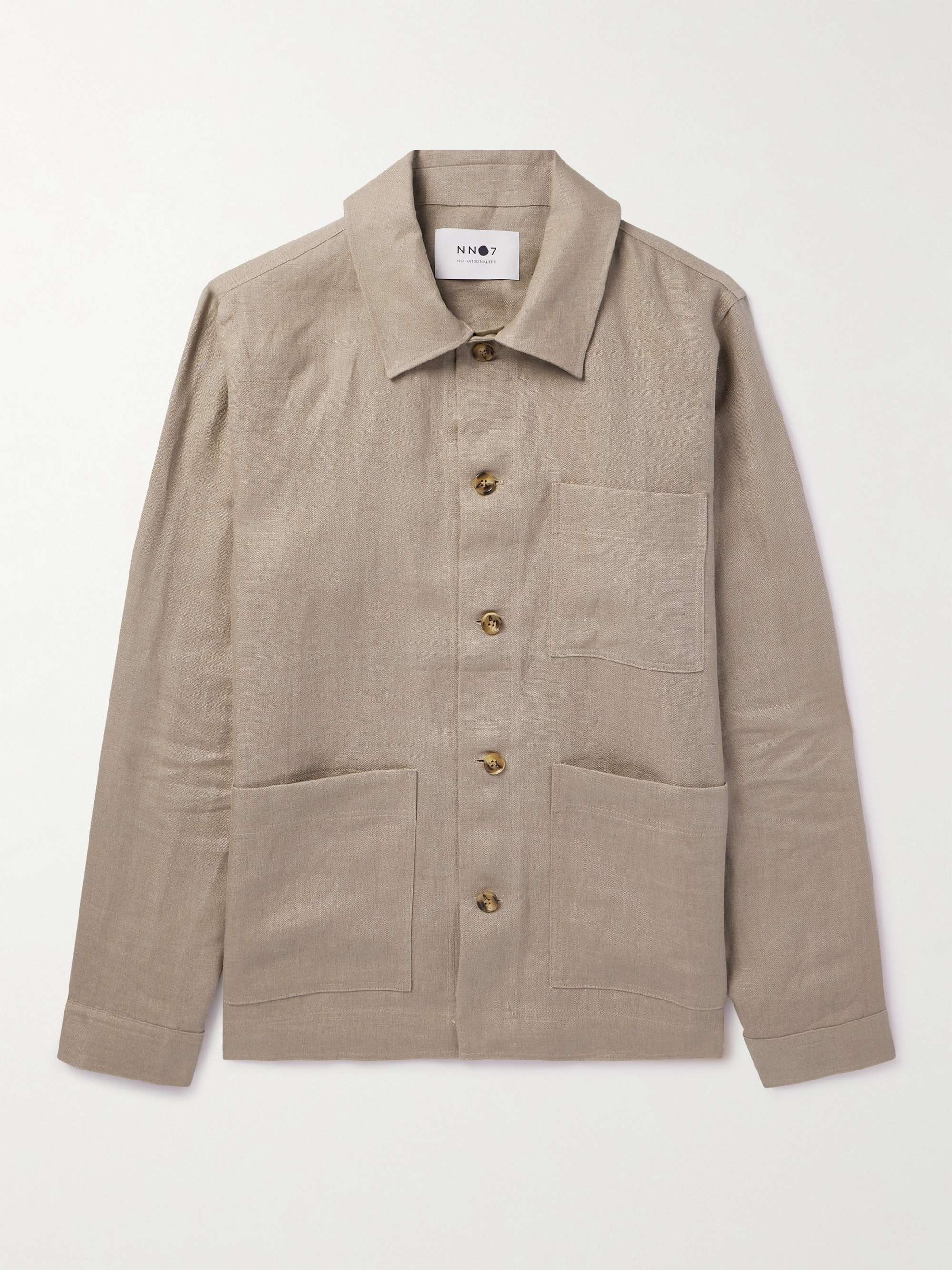 NN07 Olav 1196 Linen Overshirt for Men | MR PORTER