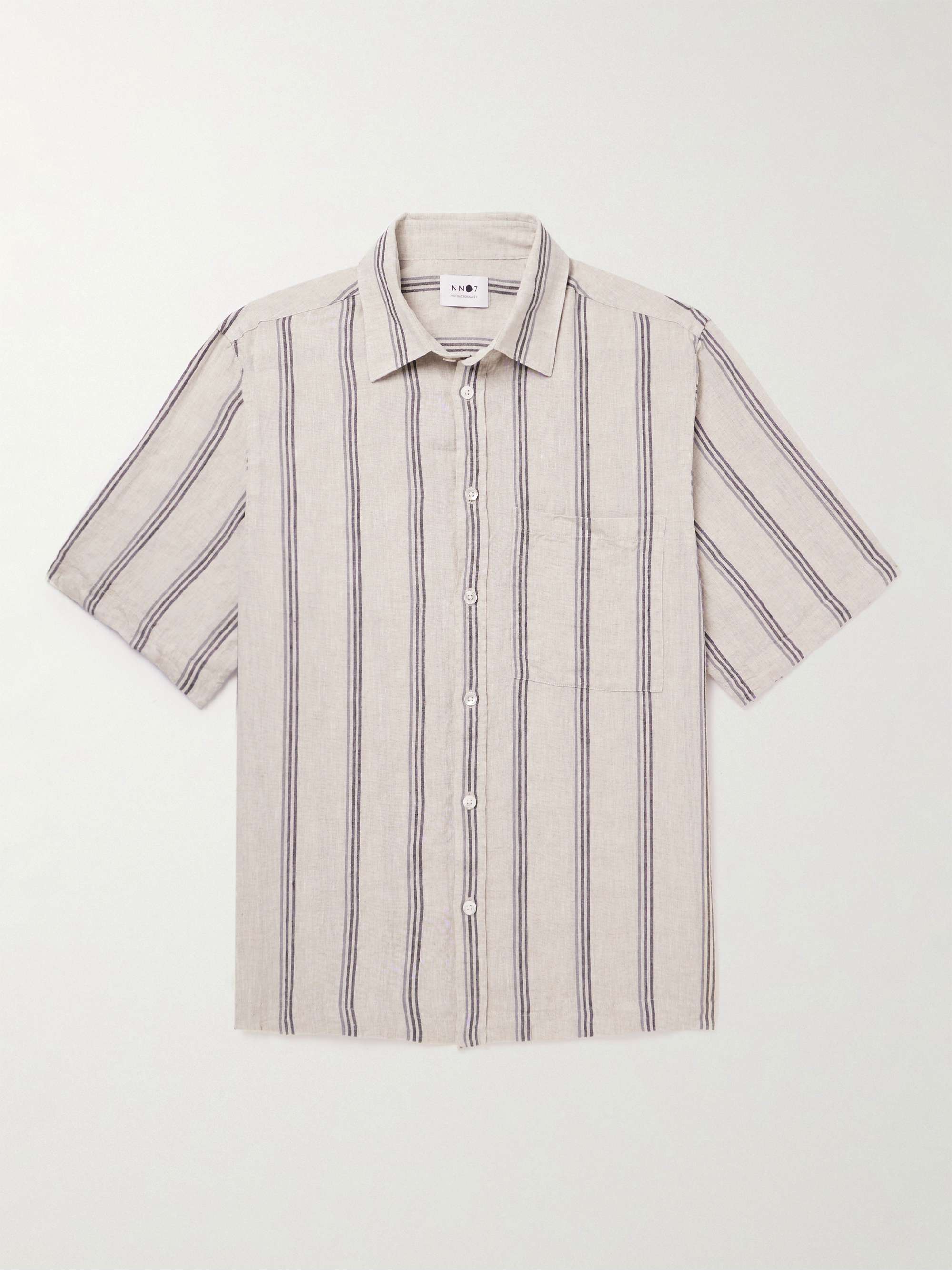 NN07 Hans 5220 Striped Linen Shirt for Men | MR PORTER