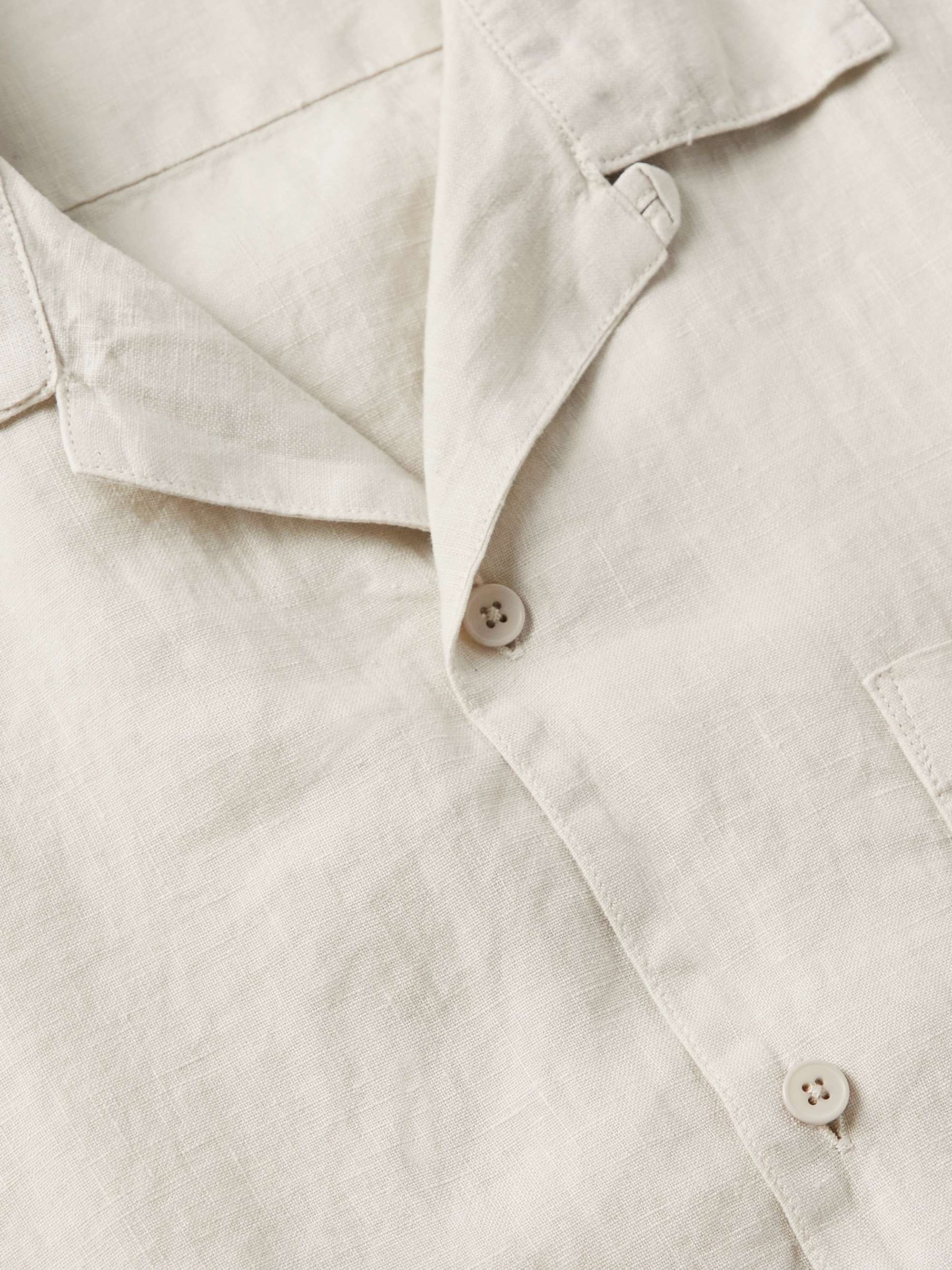 NN07 Julio 5029 Convertible-Collar Linen Shirt