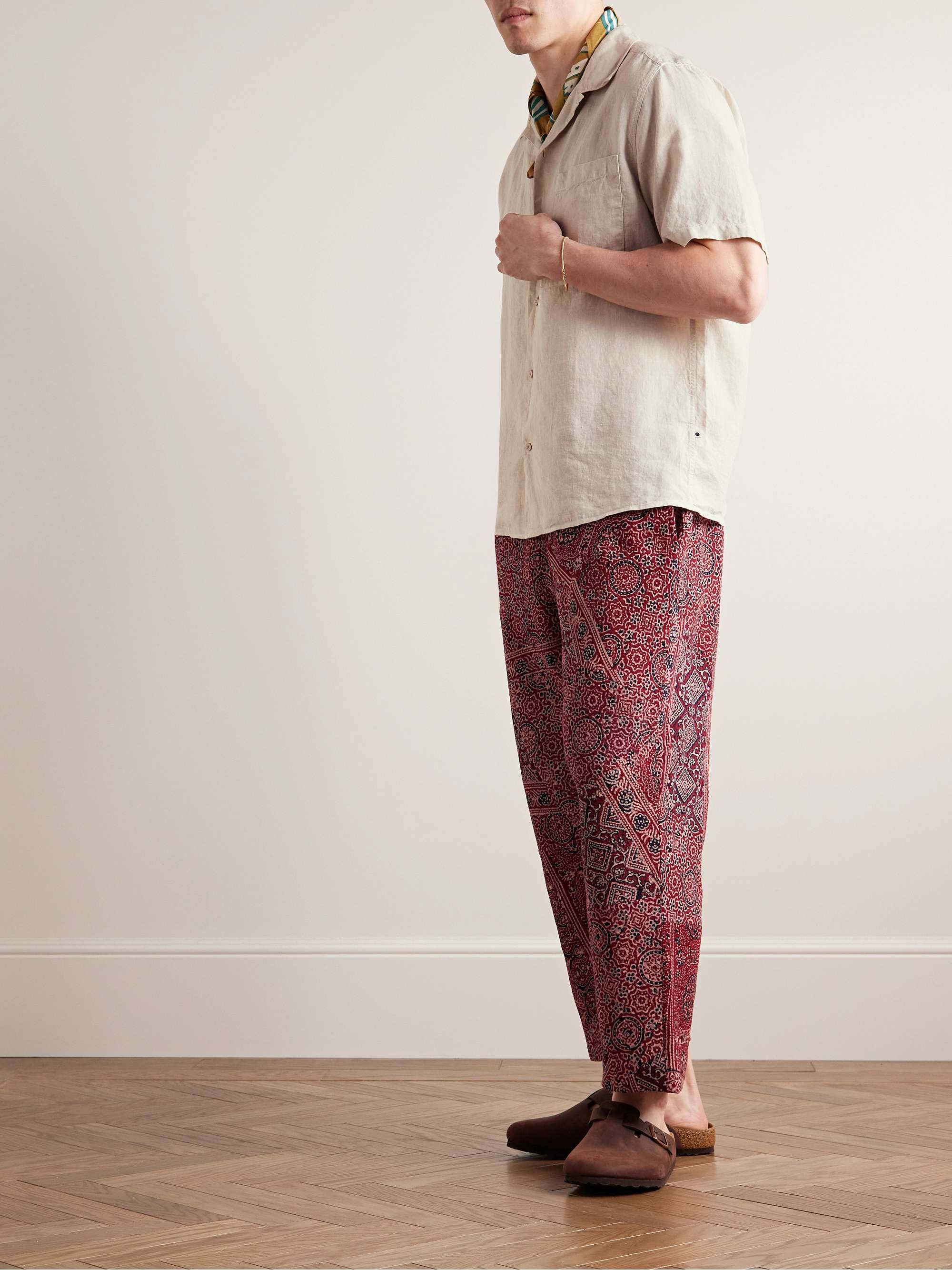 NN07 Julio 5029 Convertible-Collar Linen Shirt