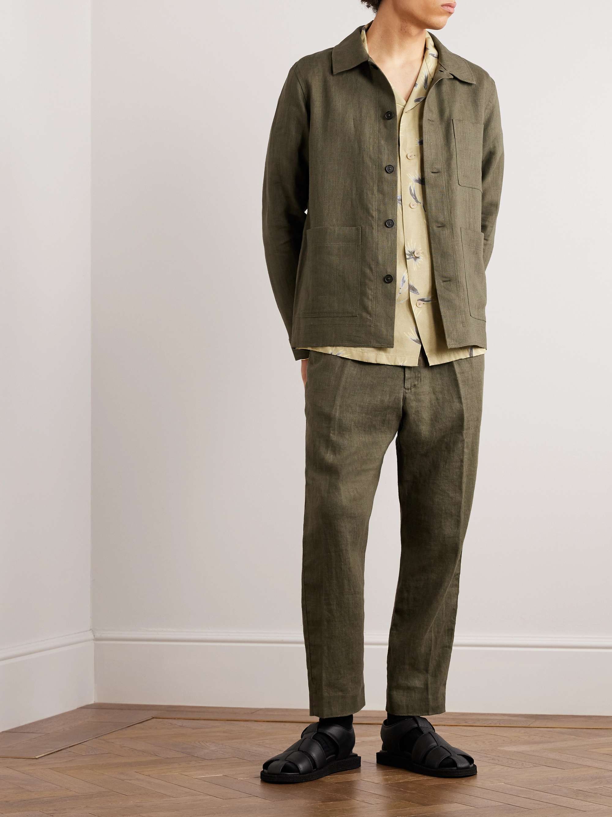 NN07 Olav 1196 Linen Overshirt for Men | MR PORTER