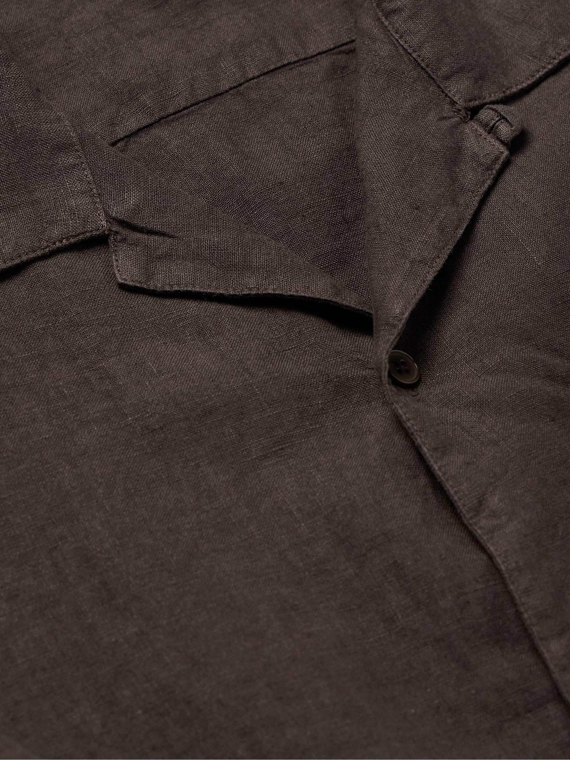 NN07 Julio 5029 Convertible-Collar Linen Shirt