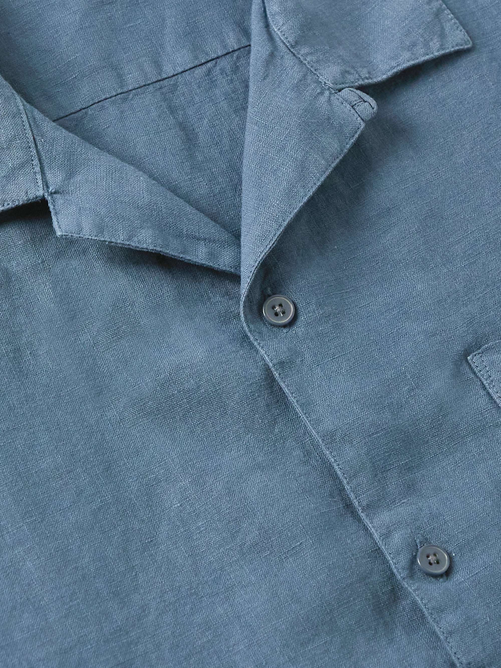 NN07 Julio 5029 Convertible-Collar Linen Shirt