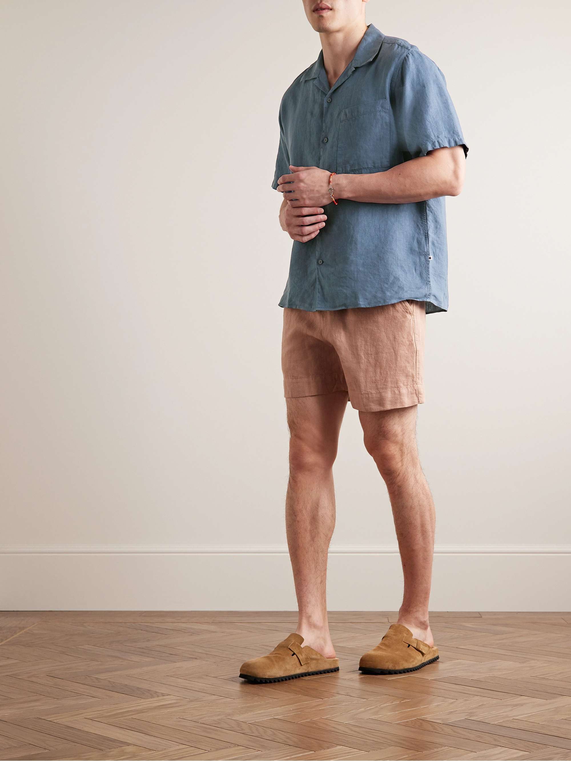 NN07 Julio 5029 Convertible-Collar Linen Shirt
