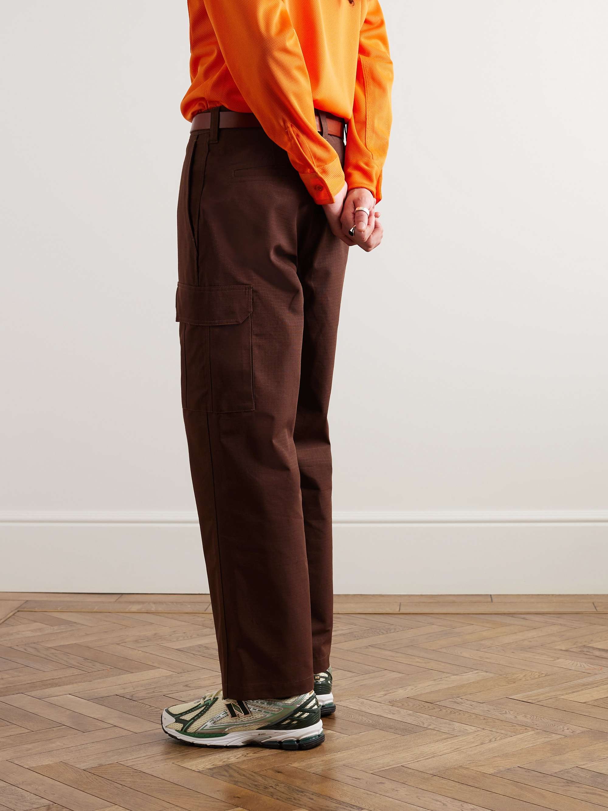 RANDY'S GARMENTS Straight-Leg Cotton-Ripstop Cargo Trousers
