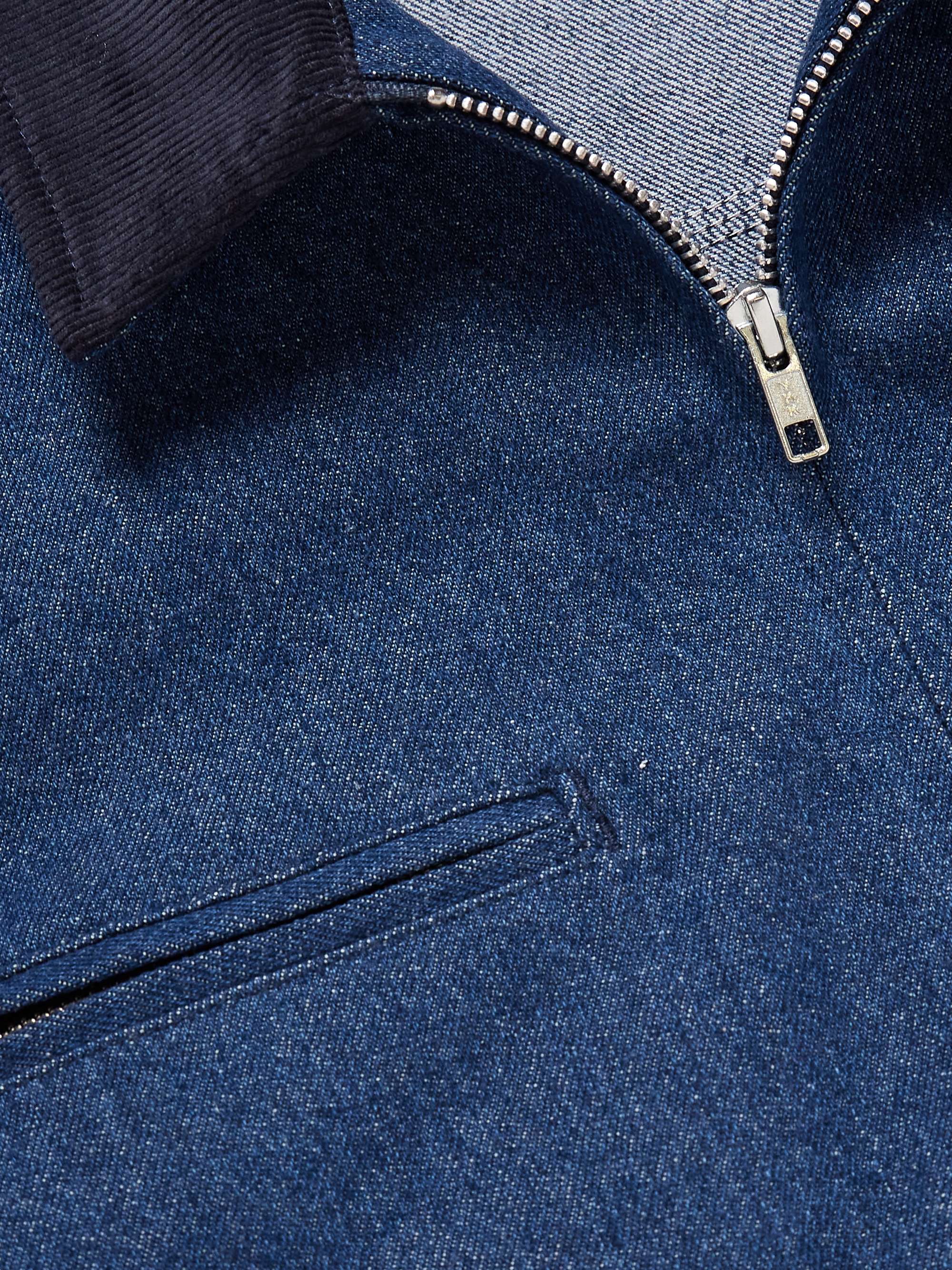 RANDY'S GARMENTS Corduroy-Trimmed Cotton-Canvas Jacket