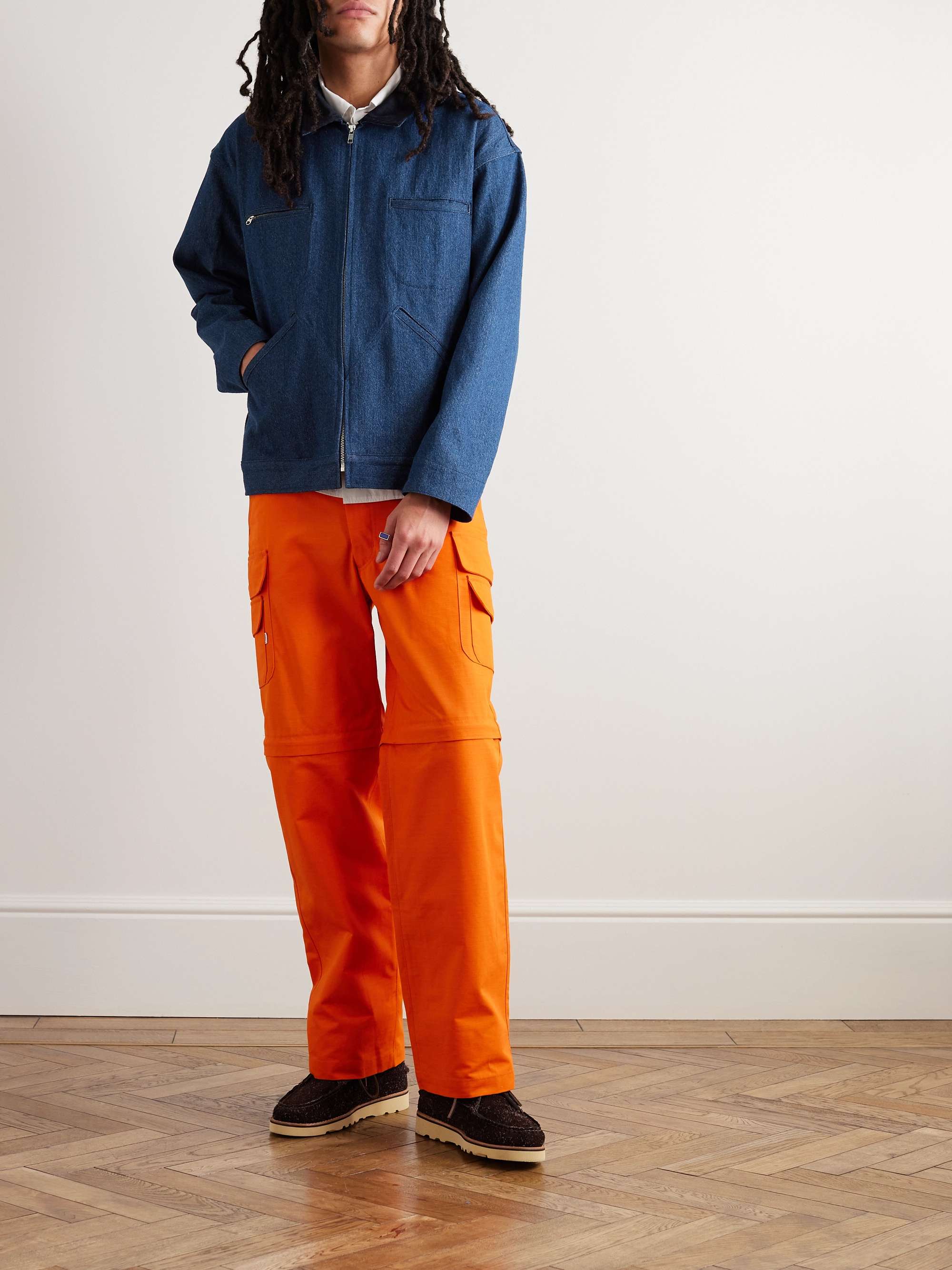 RANDY'S GARMENTS Corduroy-Trimmed Cotton-Canvas Jacket