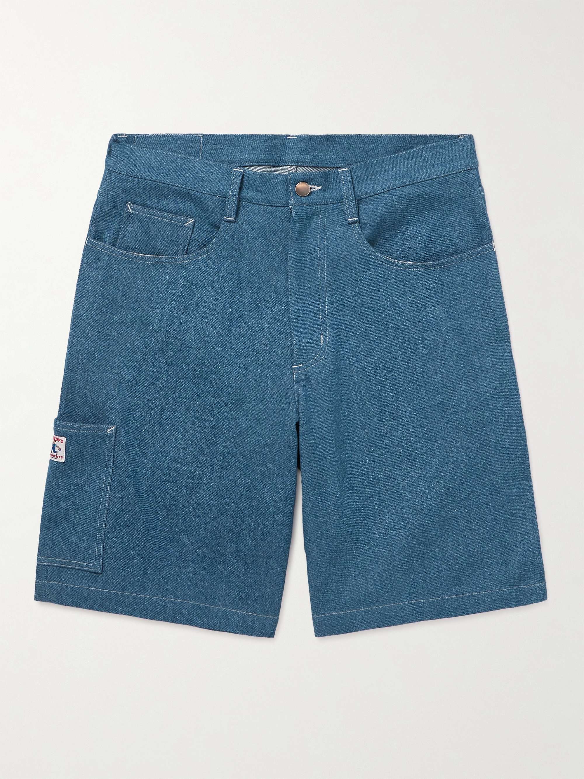 RANDY'S GARMENTS Straight-Leg Denim Cargo Shorts for Men | MR PORTER