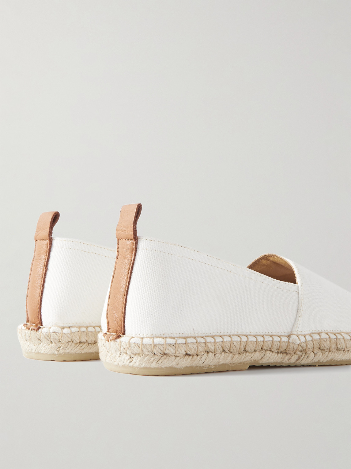 Shop Frescobol Carioca Helio Cotton-canvas Espadrilles In White