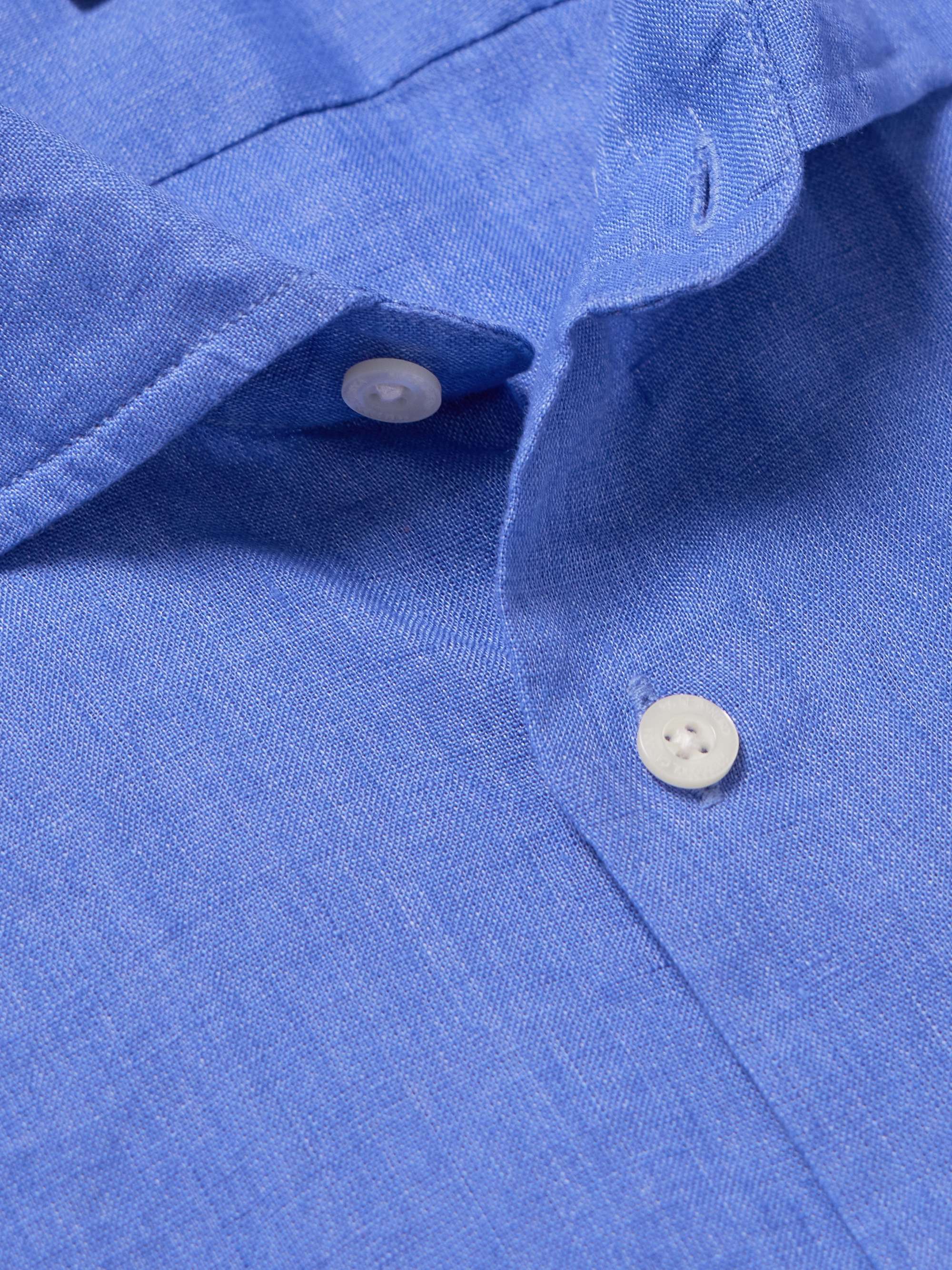 FRESCOBOL CARIOCA Antonio Cutaway-Collar Linen Shirt for Men | MR PORTER