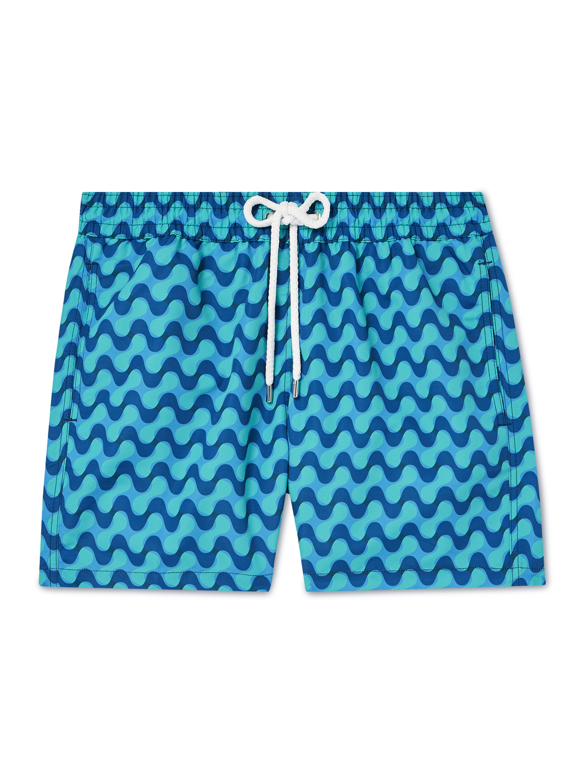 FRESCOBOL CARIOCA STRAIGHT-LEG SHORT-LENGTH PRINTED RECYCLED SWIM SHORTS