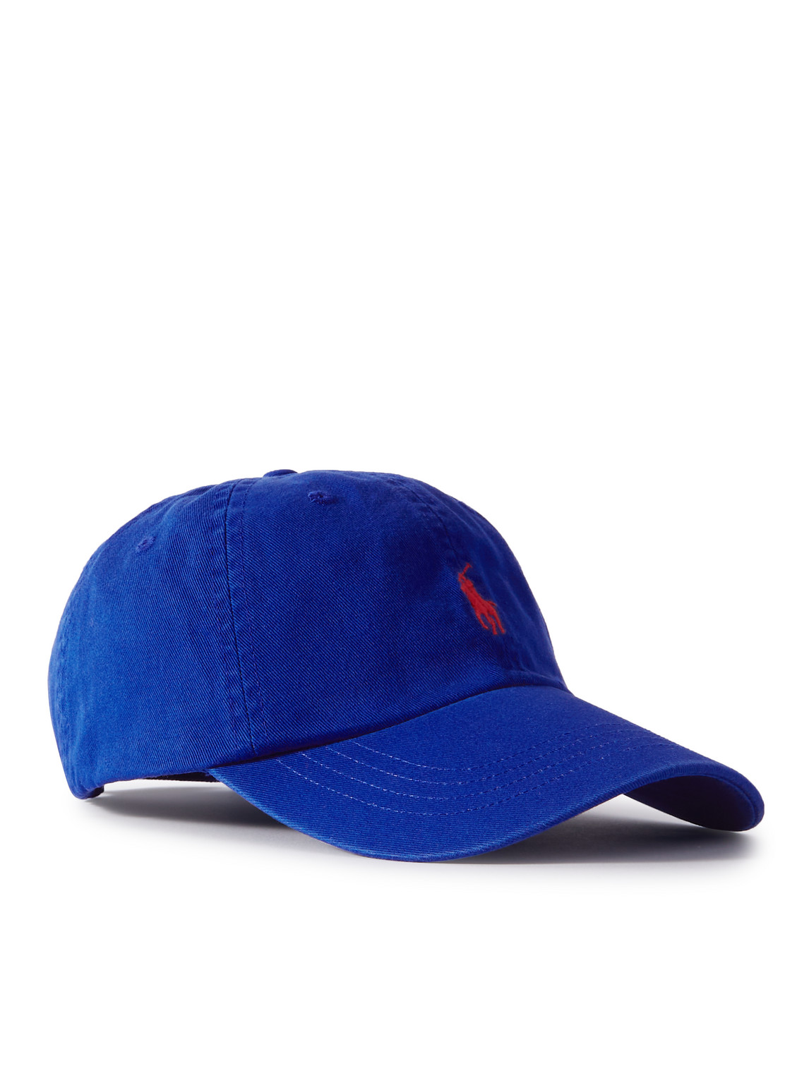 Polo Ralph Lauren Logo-embroidered Cotton-twill Baseball Cap In Blue ...